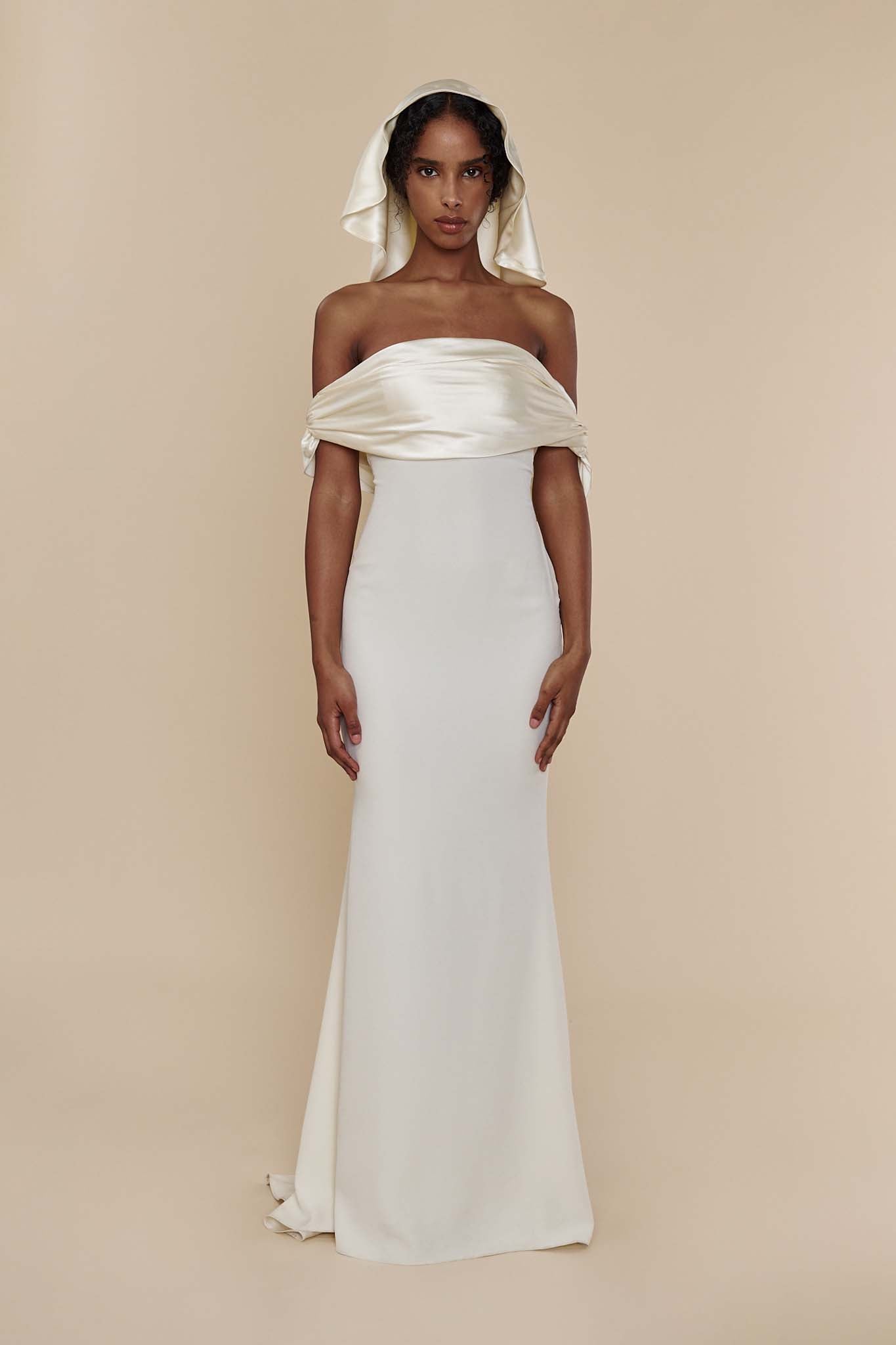 mirror palais white dress Teresinha Gown M (MADE-TO-ORDER)