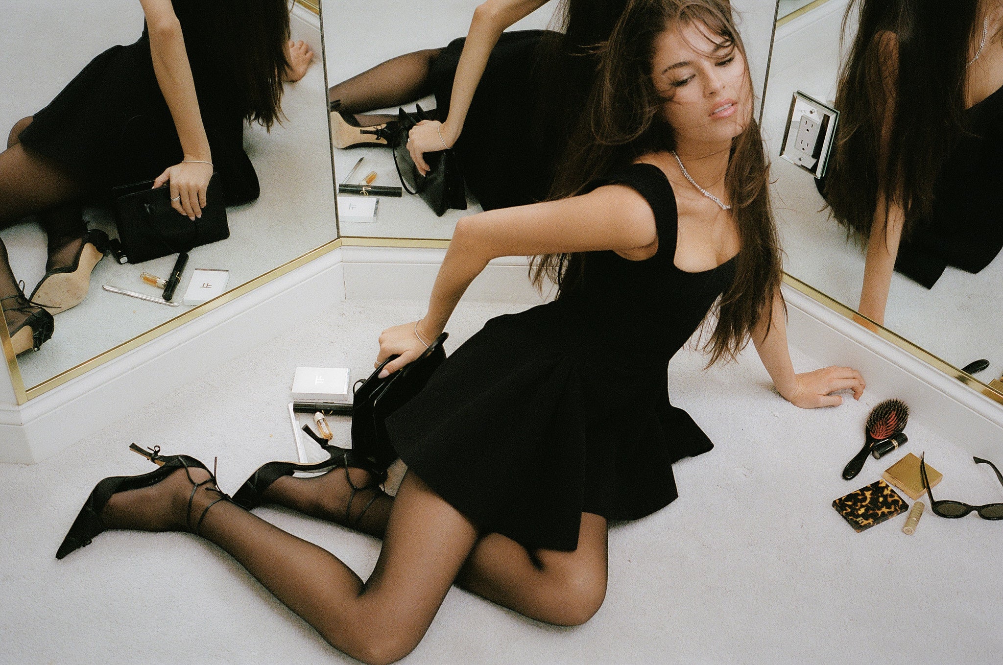 The Ingénue Dress in Noir