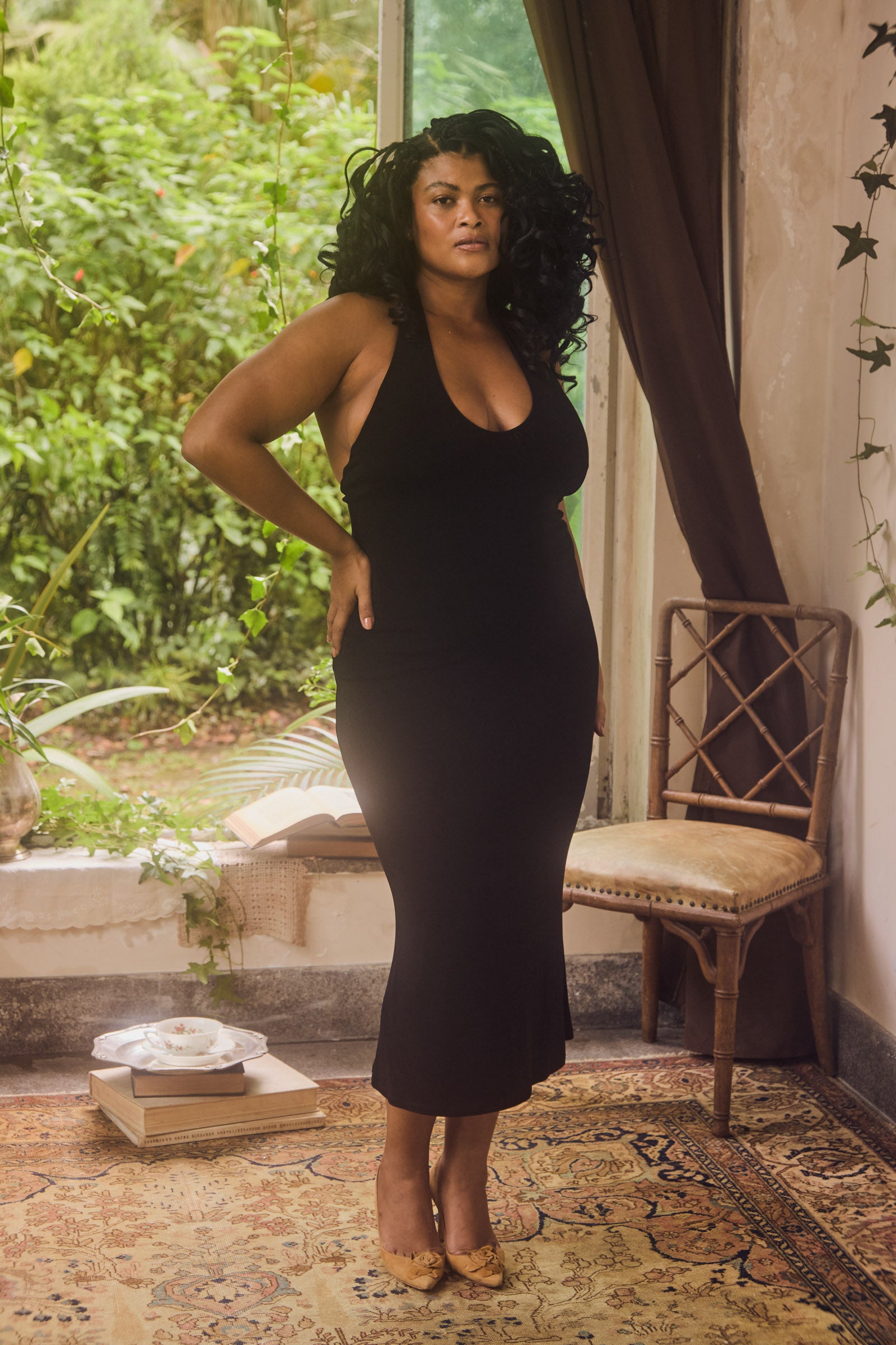 Halter Supermodel Dress in Noir