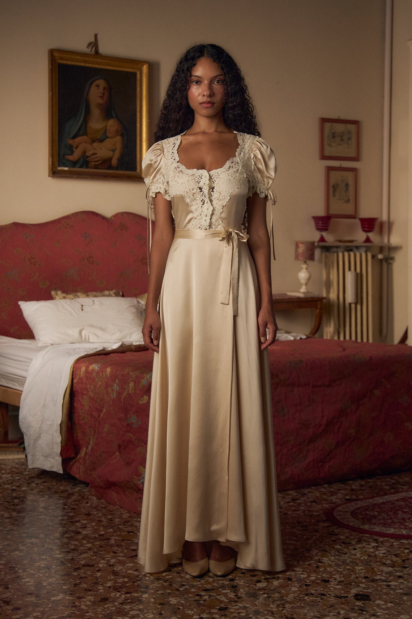 Unwrap Me Gown in Crème