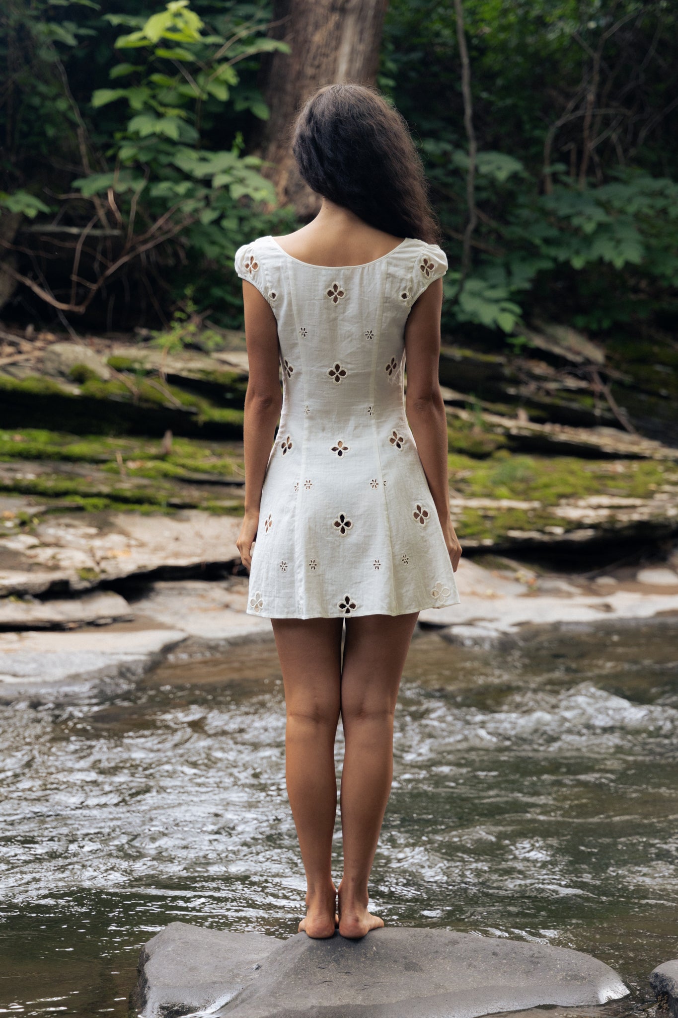 Maria Micro Mini Dress in Leite XS Maria Micro Mini Dress in Leite XS
