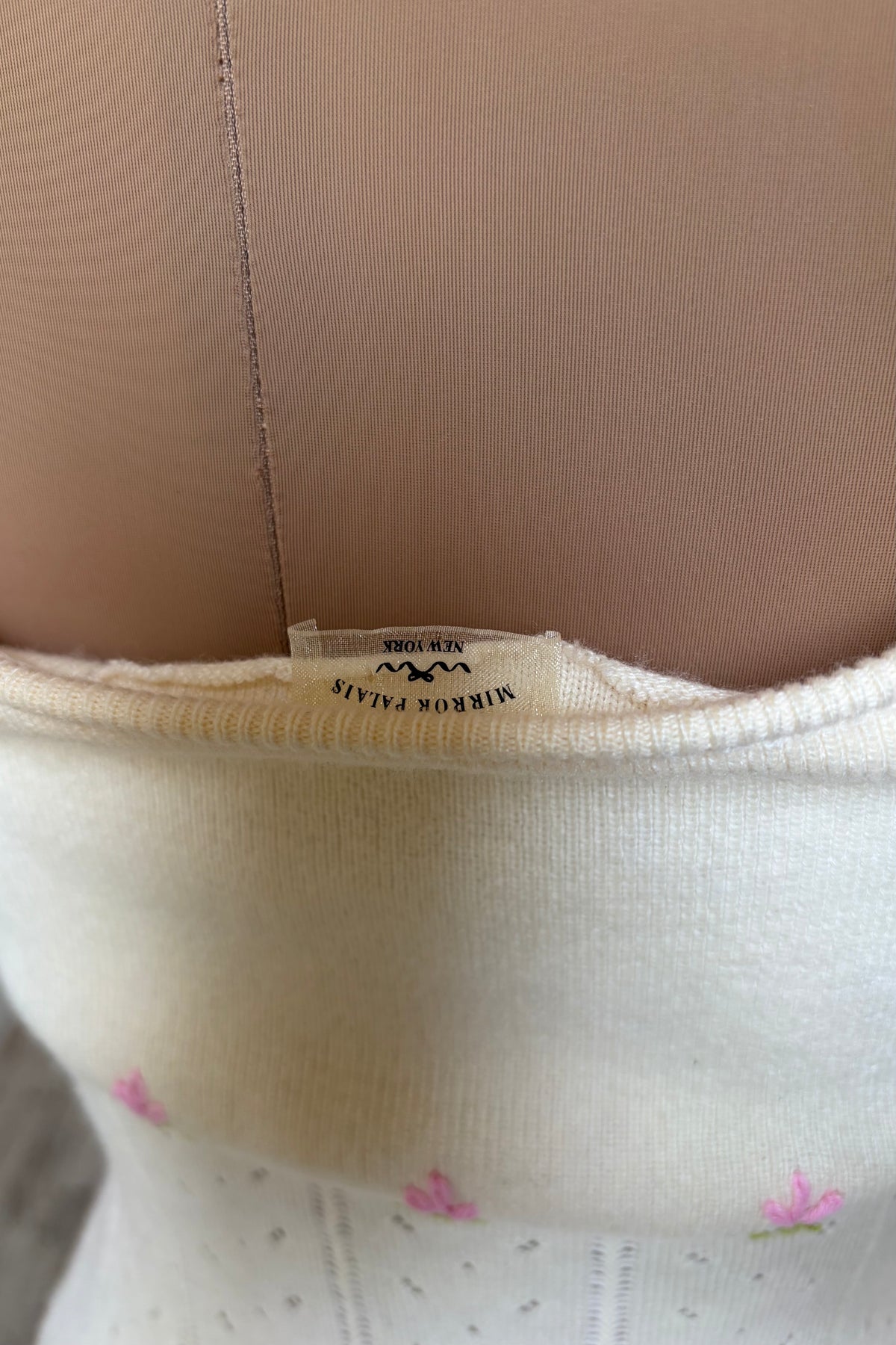 Tulip Knit Lady Dress in Butter with Lining? Sample