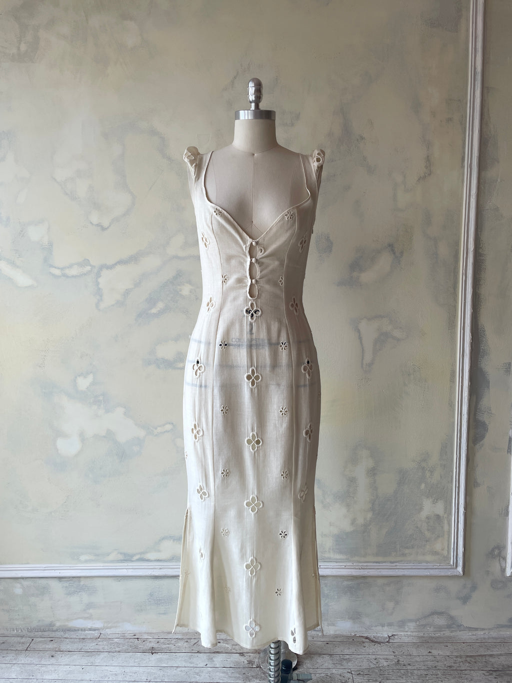 Maria Dress in Leite Sample
