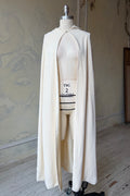 Riding Cape Sample in Ivory Poly Crepe