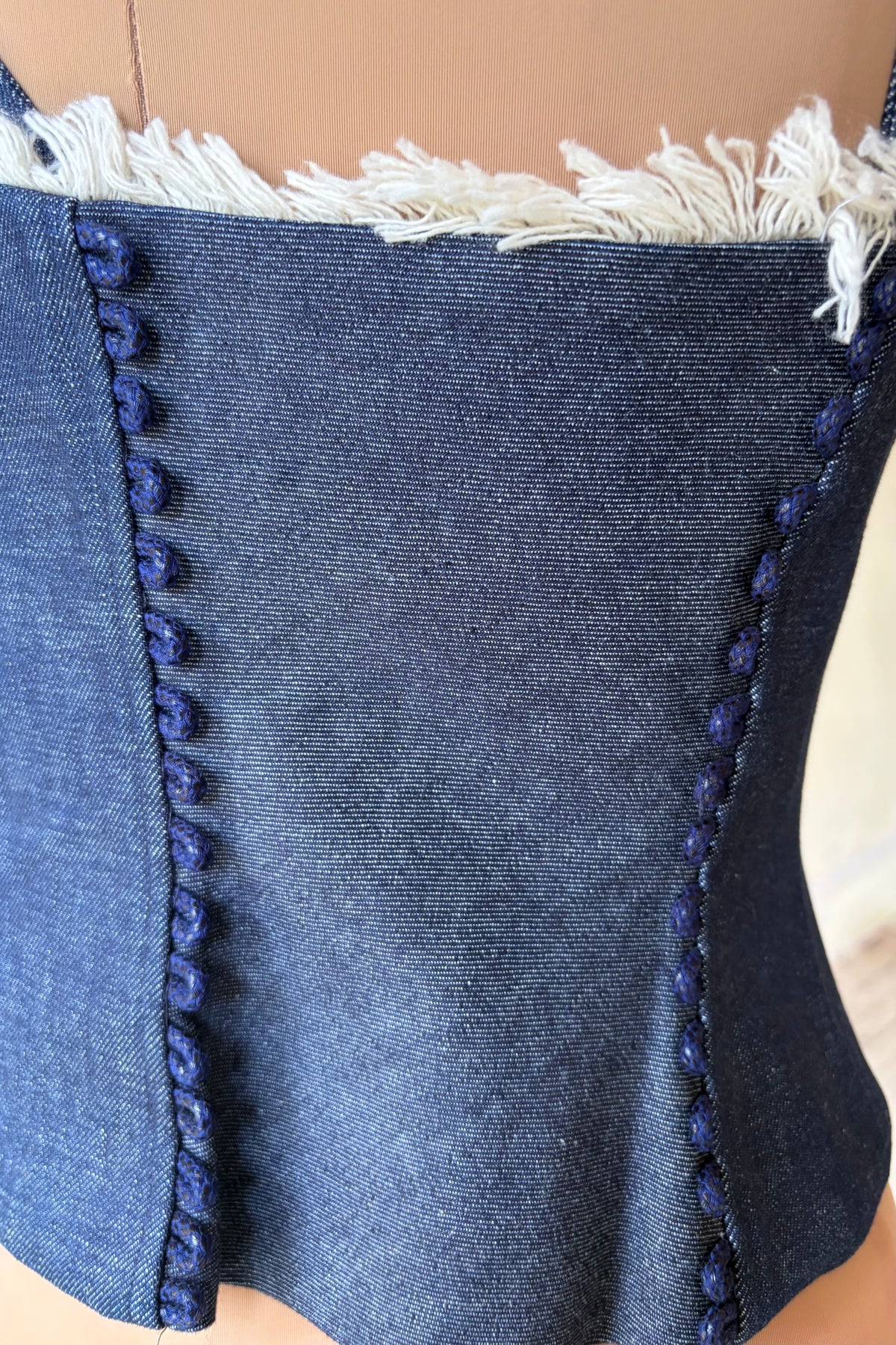 Bustier Denim Sample