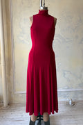 Mock Neck Supermodel Dress in Scarlet Sample