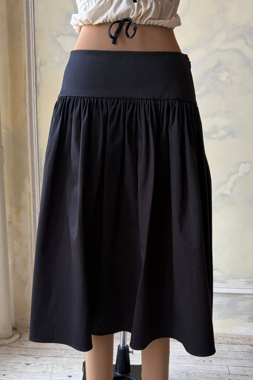 Taffeta Skirt Noir Lady Length Sample