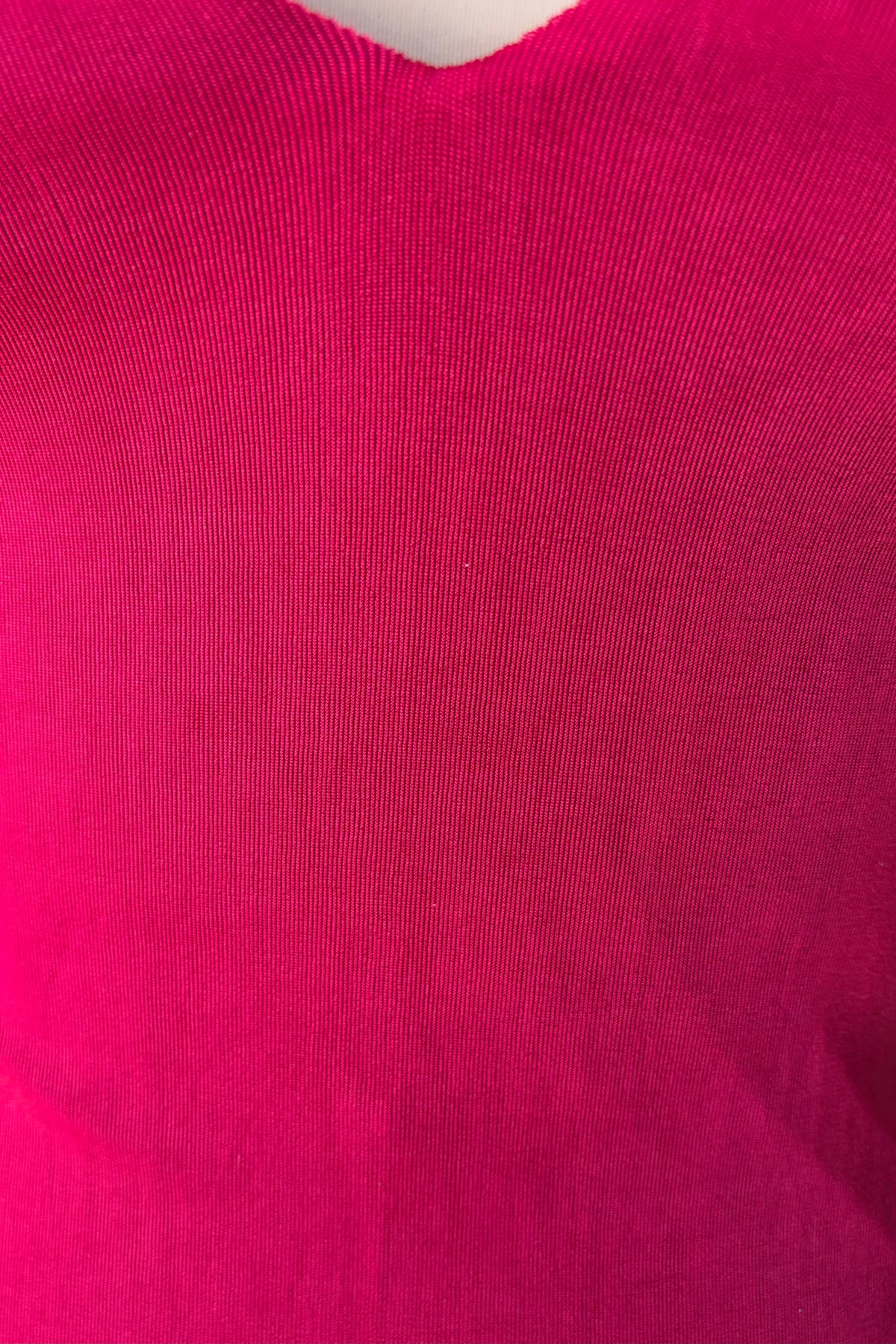 Plunging Neck Supermodel Dress in Scarlet Sample