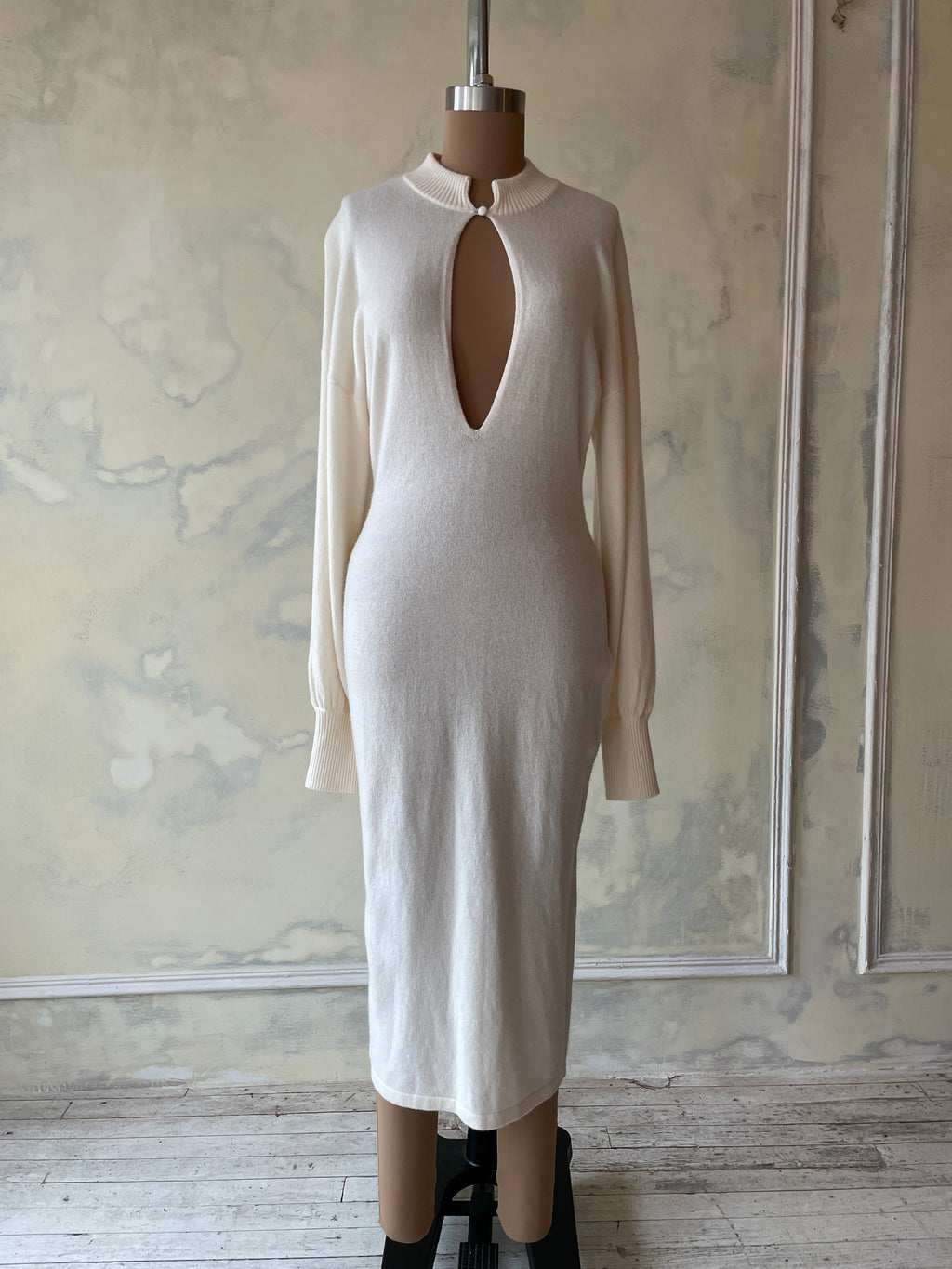 Vanilla Sky Cashmere Knit Dress Sample