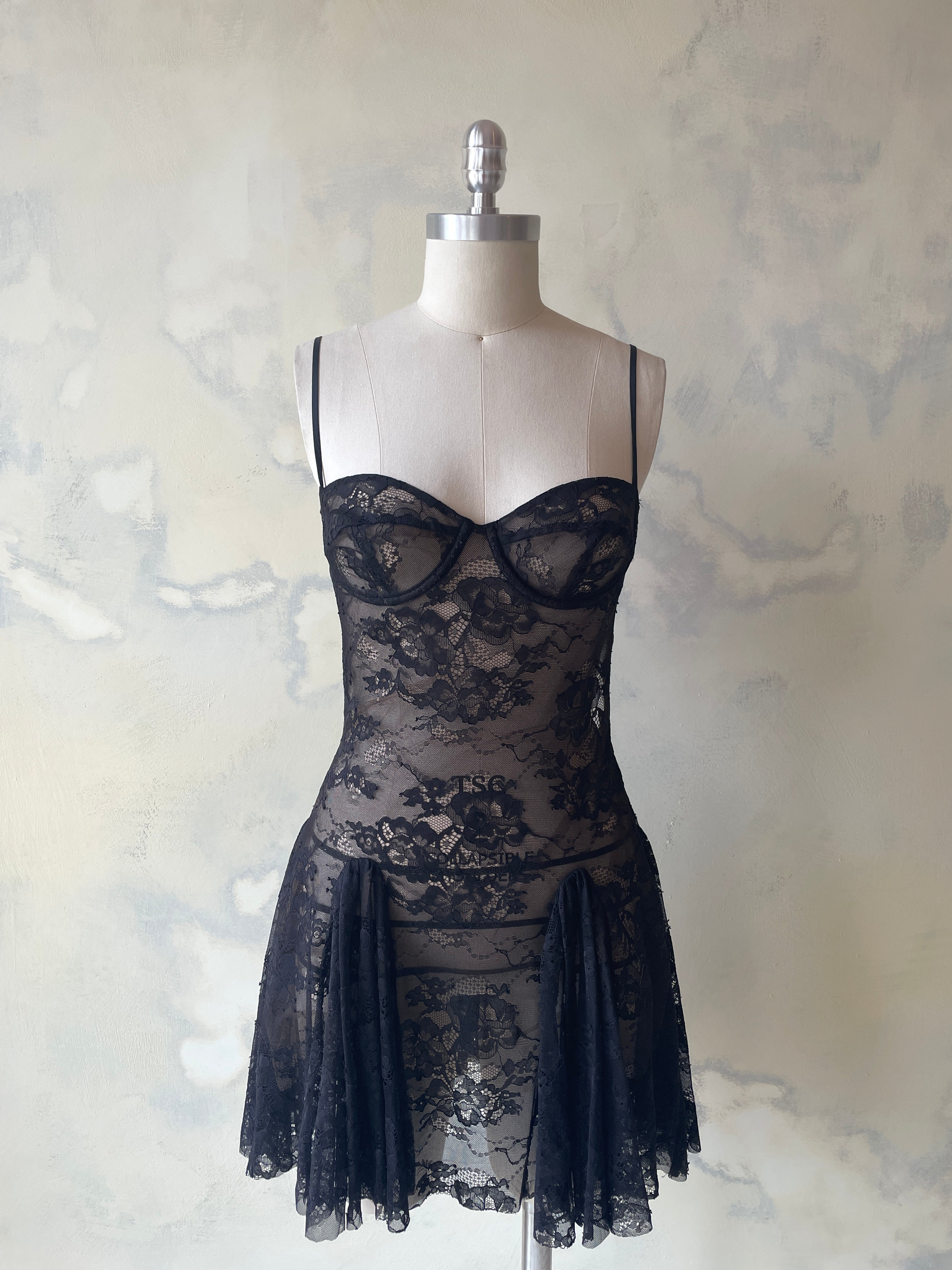 Black Rose Mini Dress Sample