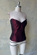 Ballet Russes Corset in Oxblood Sample