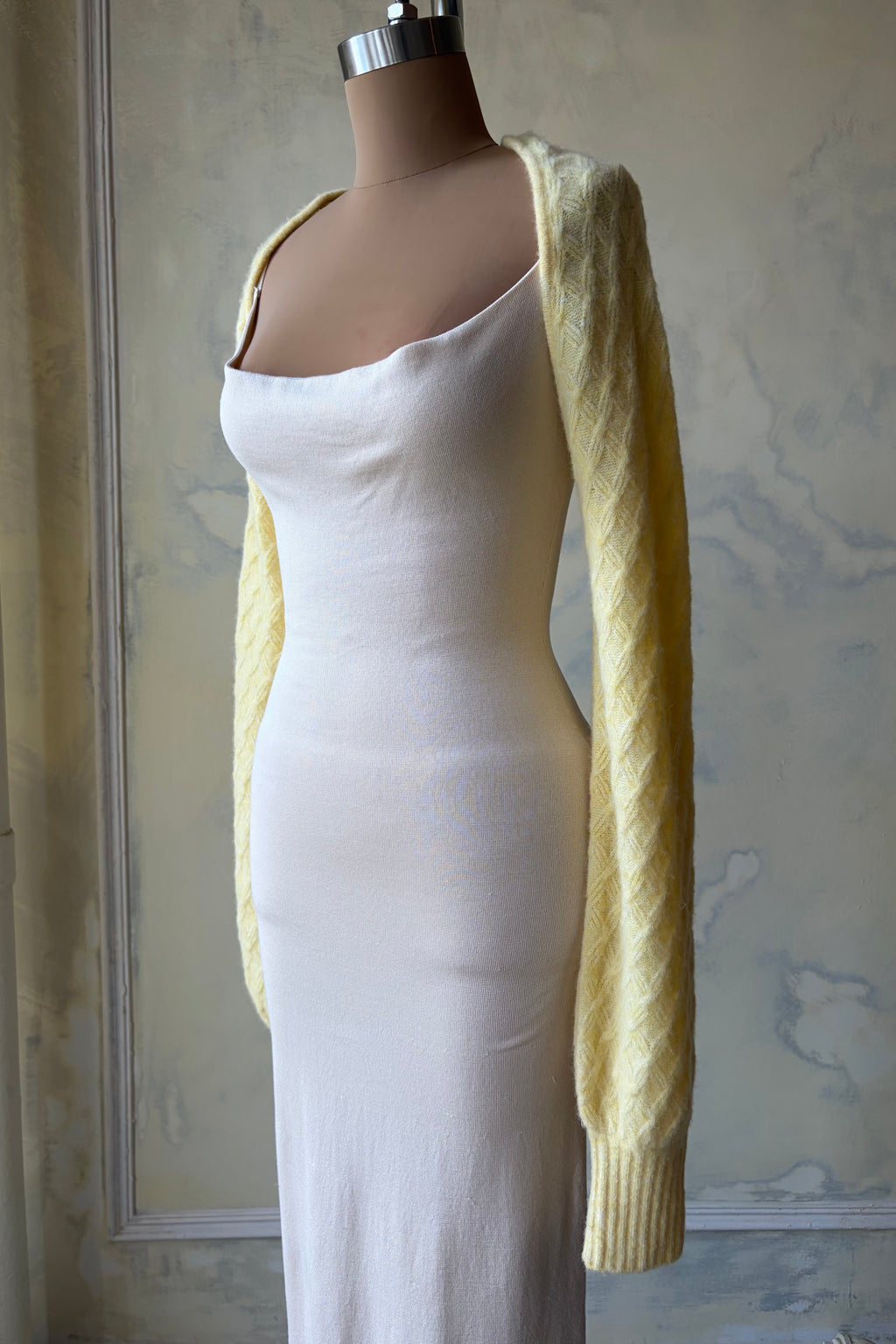 Mohair Bolero in Lemondrop Sample