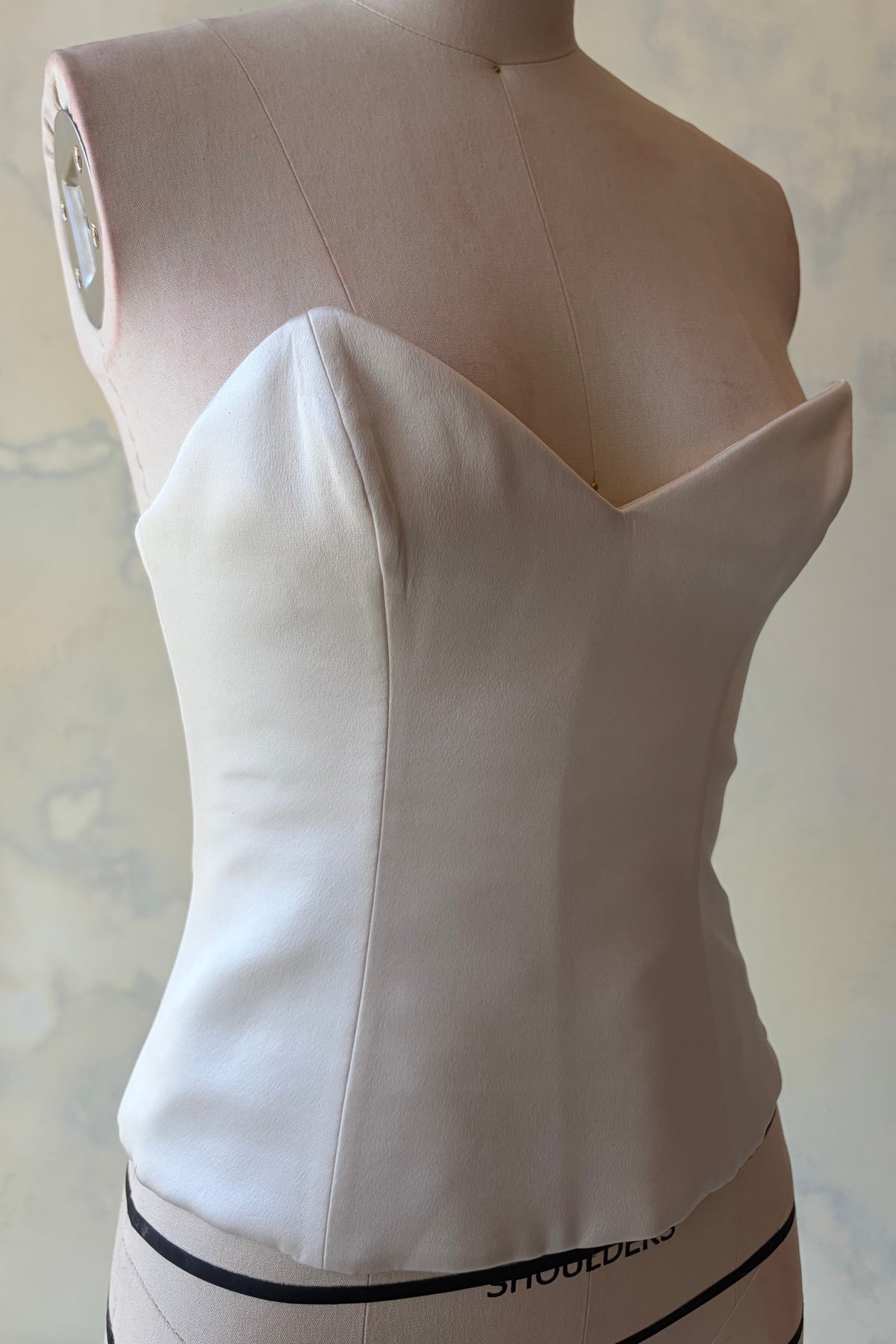 Ballet Russes Corset in Pearl Sample