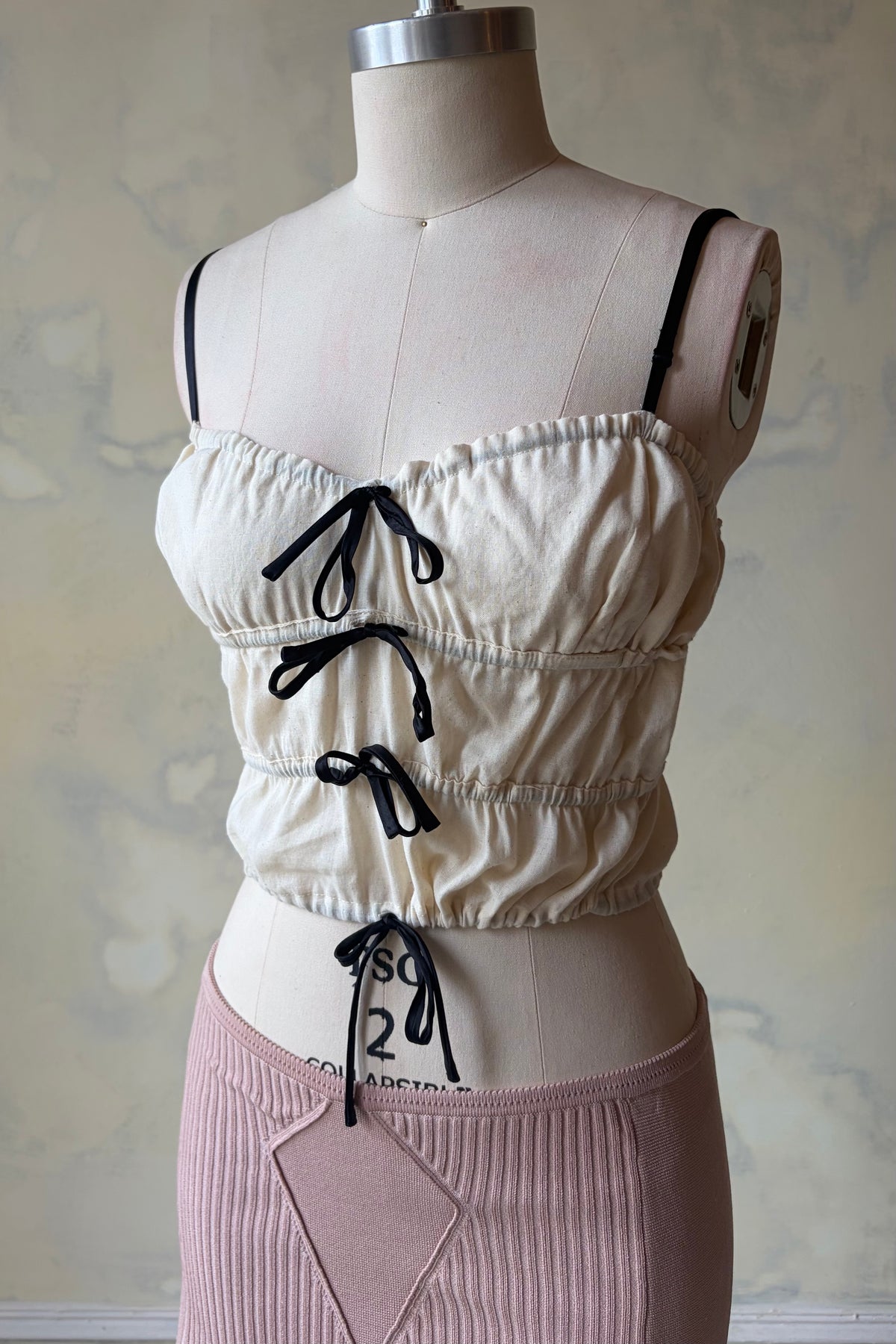 Ruffle Tunnel Top Muslin Sample