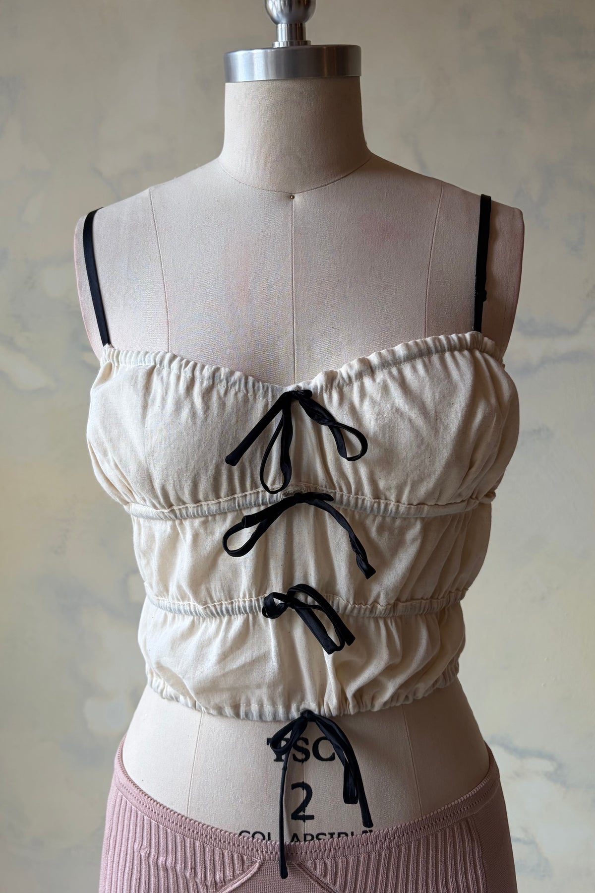 Ruffle Tunnel Top Muslin Sample