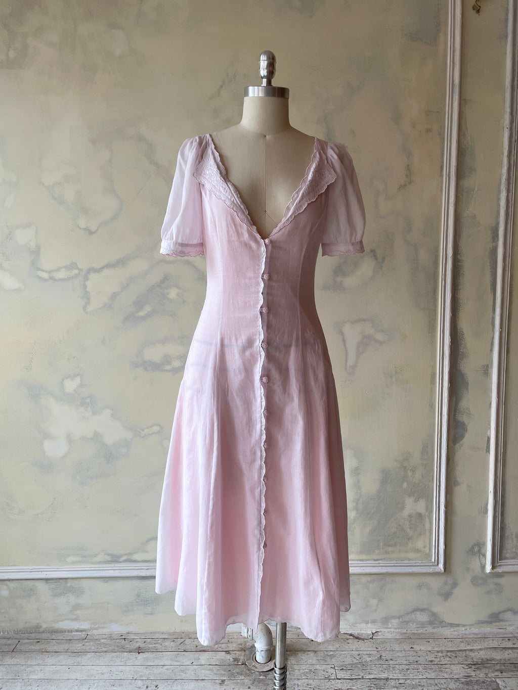 Tea for Two Dress in Pink Sample