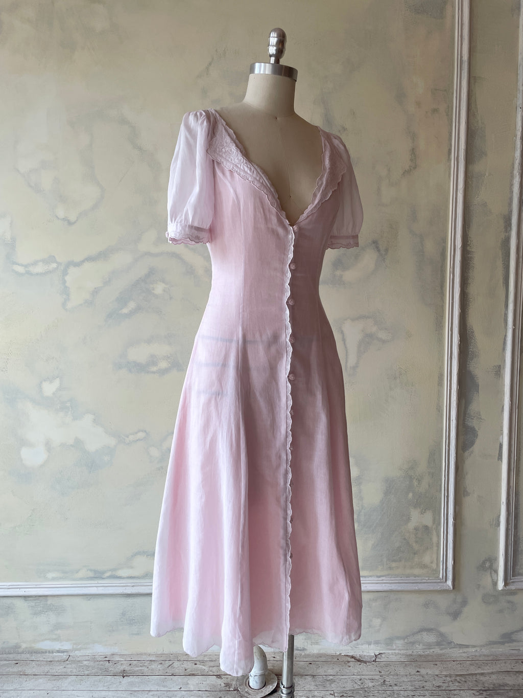 Tea for Two Dress in Pink Sample