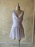 Ruffle Cowl Neck Mini Dress Sample