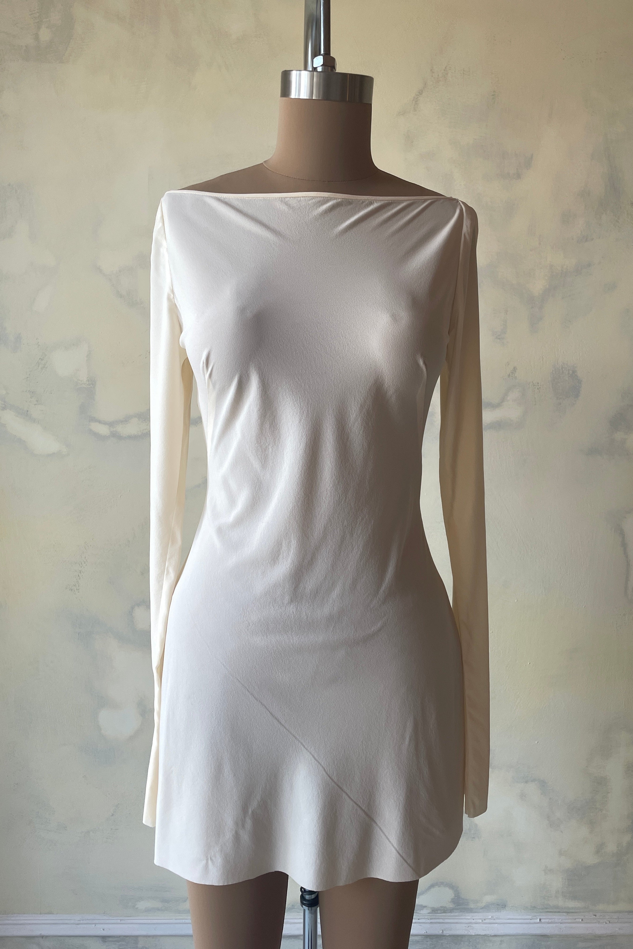 Sheer Long Sleeve Mini Dress Sample