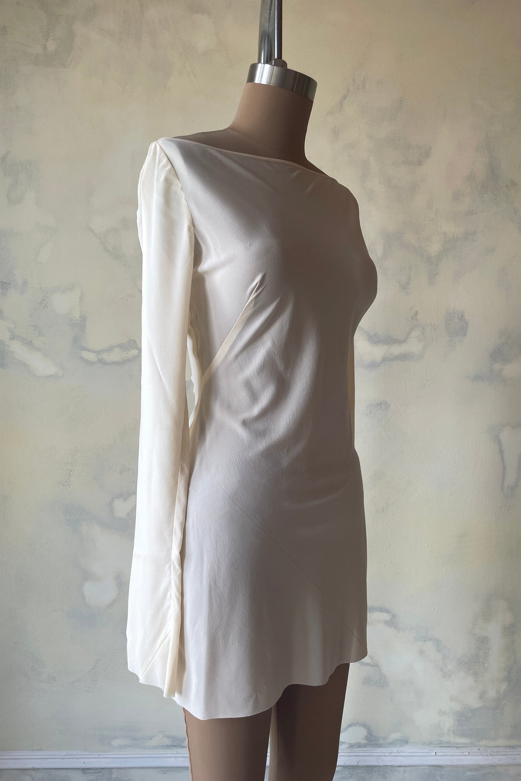 Sheer Long Sleeve Mini Dress Sample
