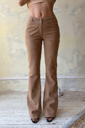 Mid Rise Cowboy Pant in Suede Unreleased Sample