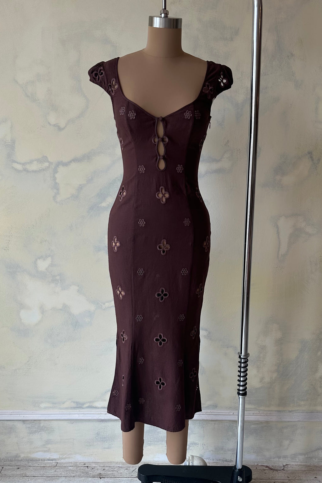 Maria Dress in Chocolat Sample