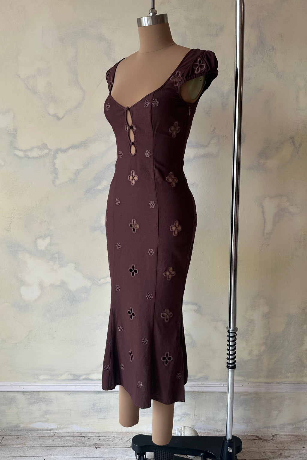 Maria Dress in Chocolat Sample