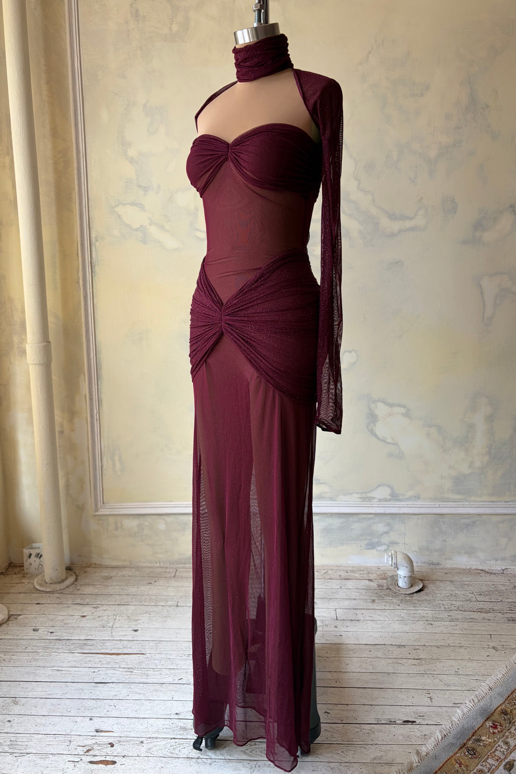 Starlite Dress in Chianti Sample (No Lining)