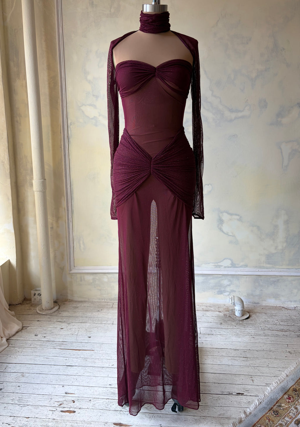 Starlite Dress in Chianti Sample (No Lining)