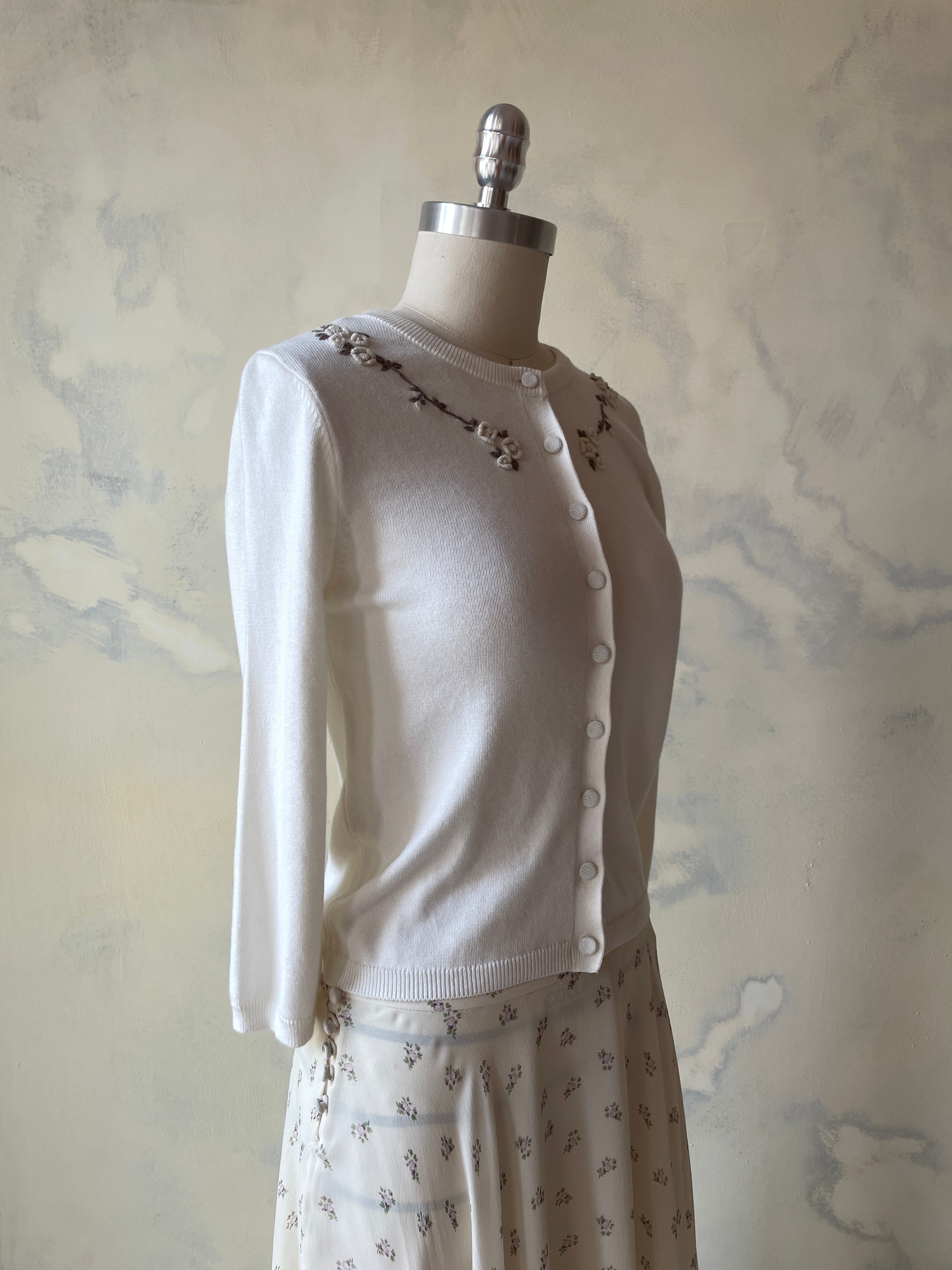 Embroidered Cardigan Sample