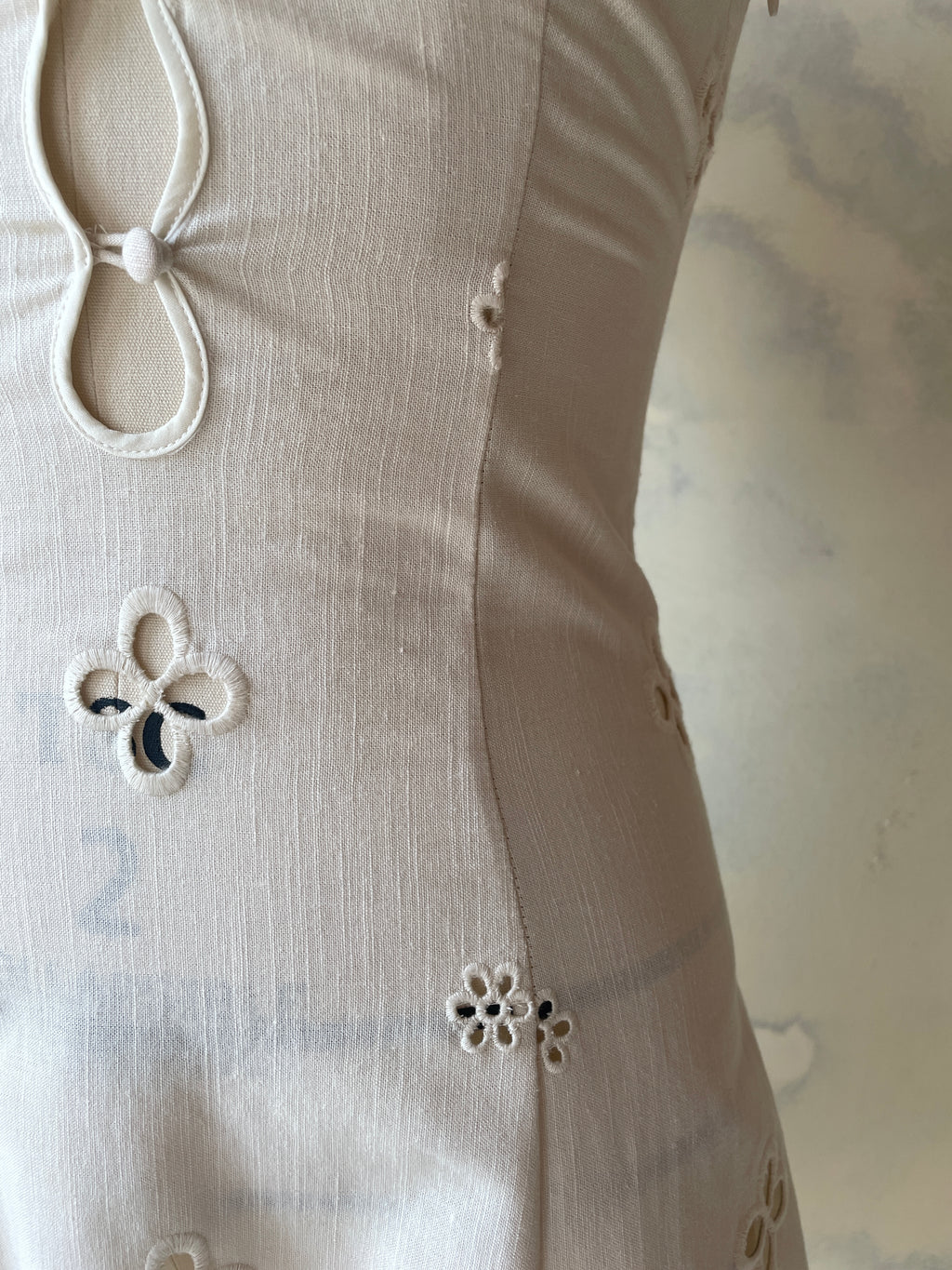 Maria Micro Dress in Leite Sample
