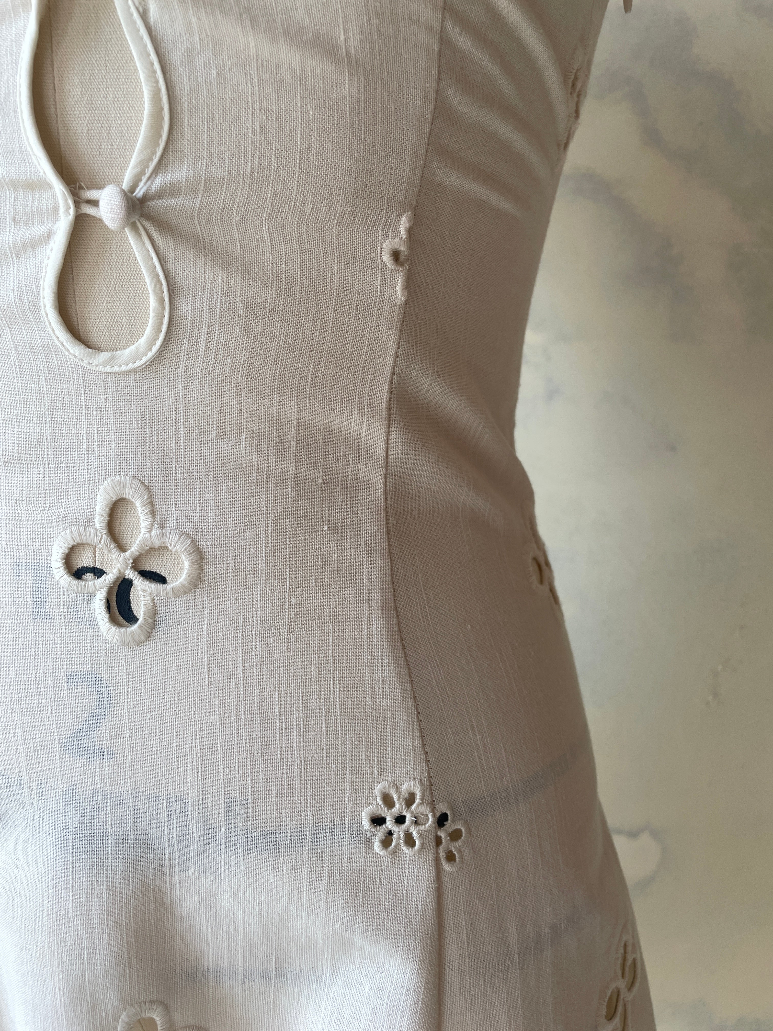 Maria Micro Dress in Leite Sample