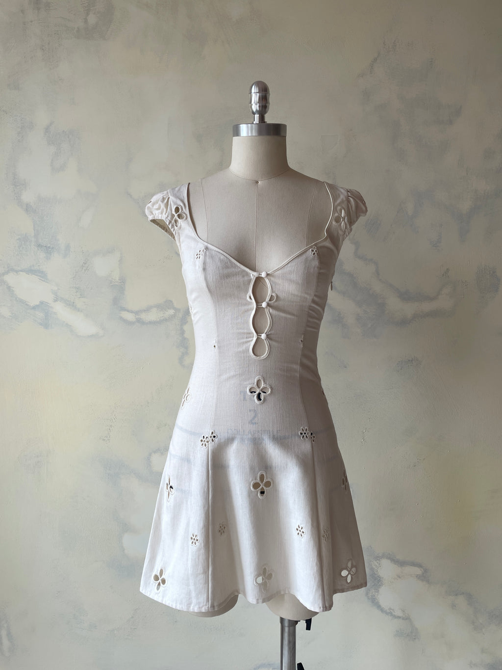 Maria Micro Dress in Leite Sample