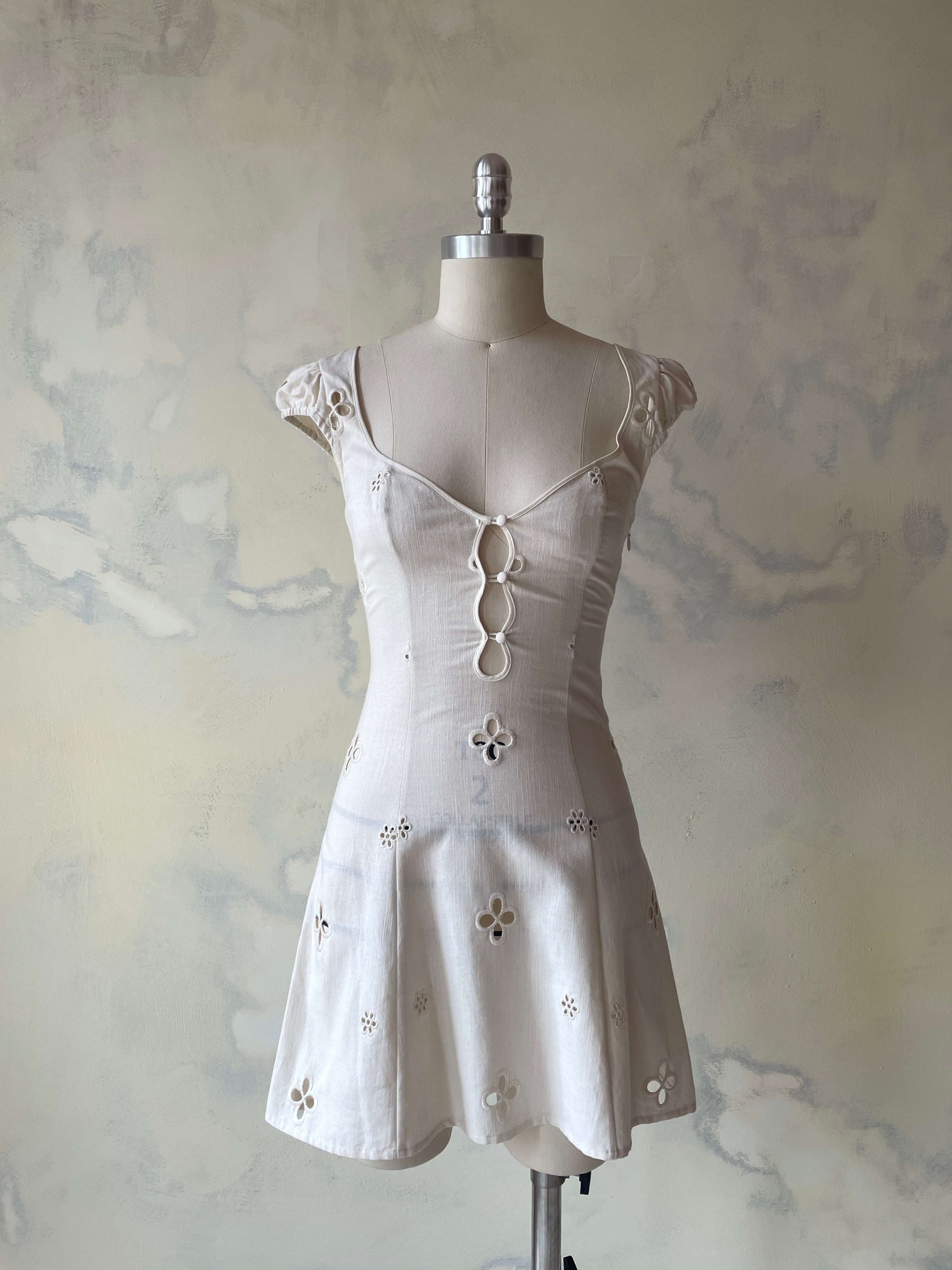 Maria Micro Dress in Leite Sample