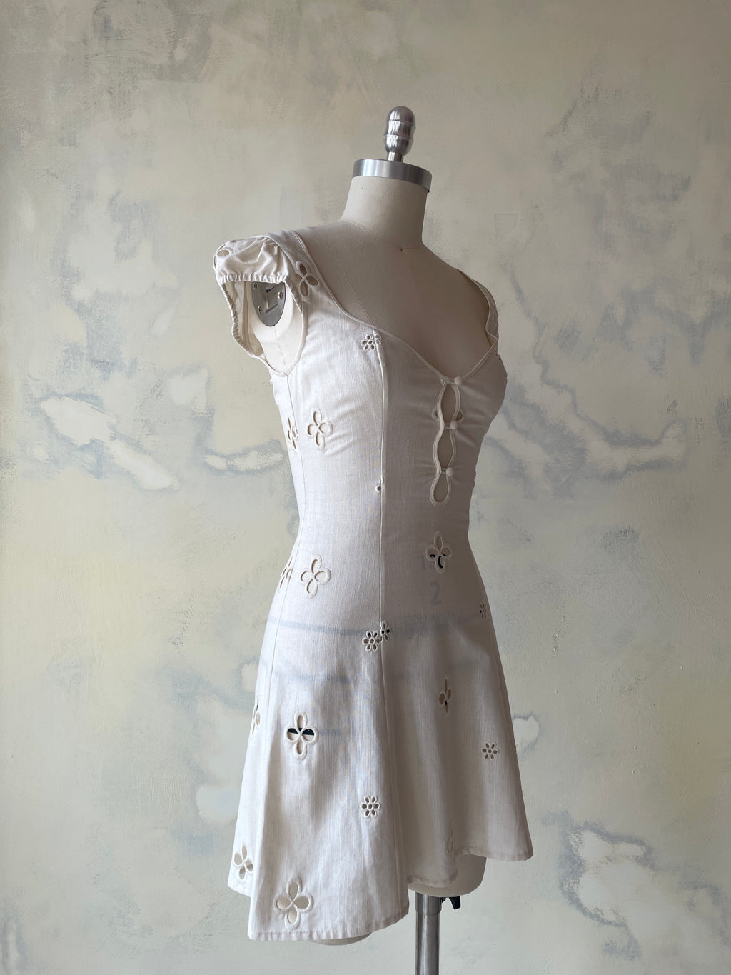 Maria Micro Dress in Leite Sample