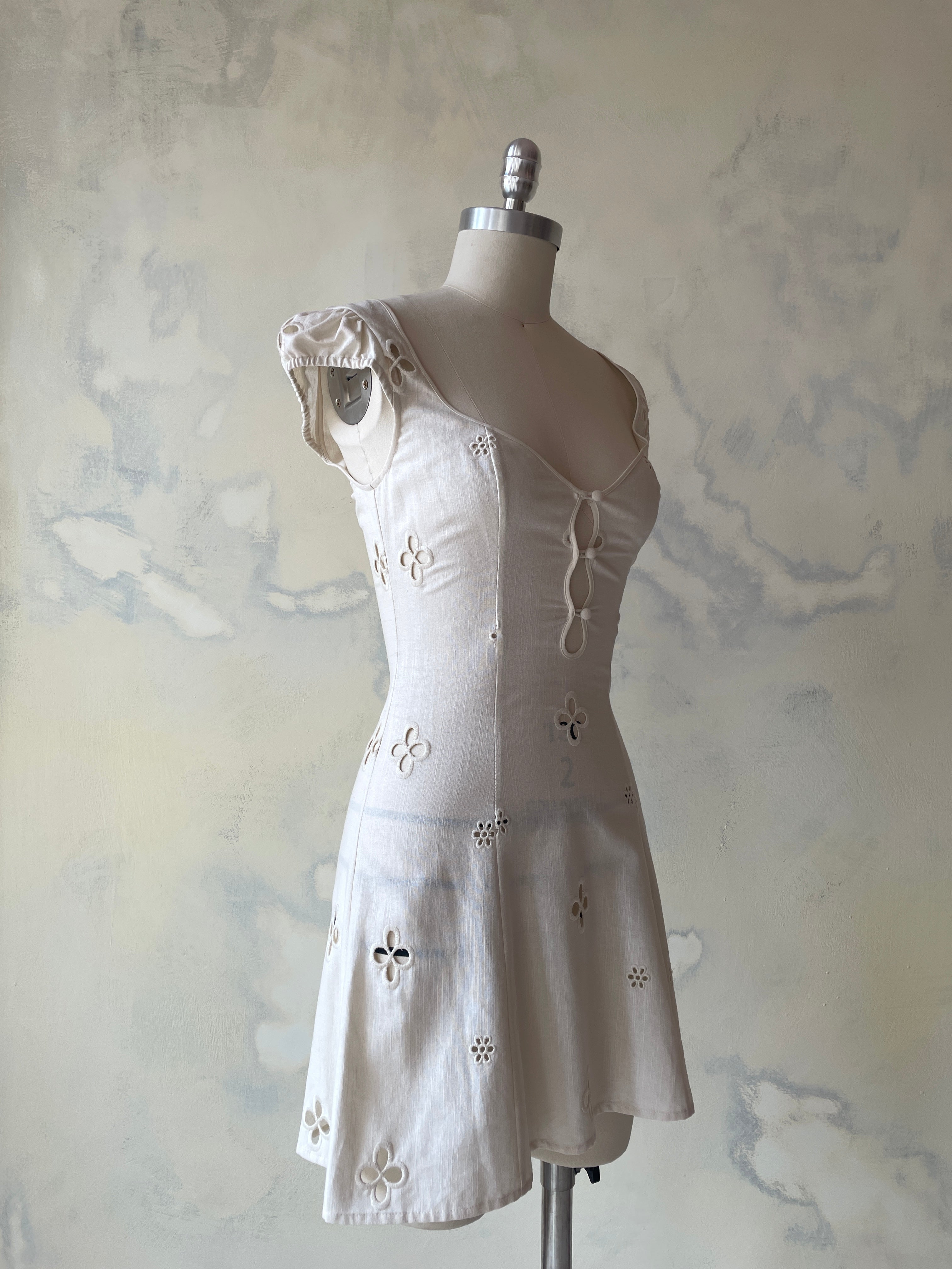 Maria Micro Dress in Leite Sample