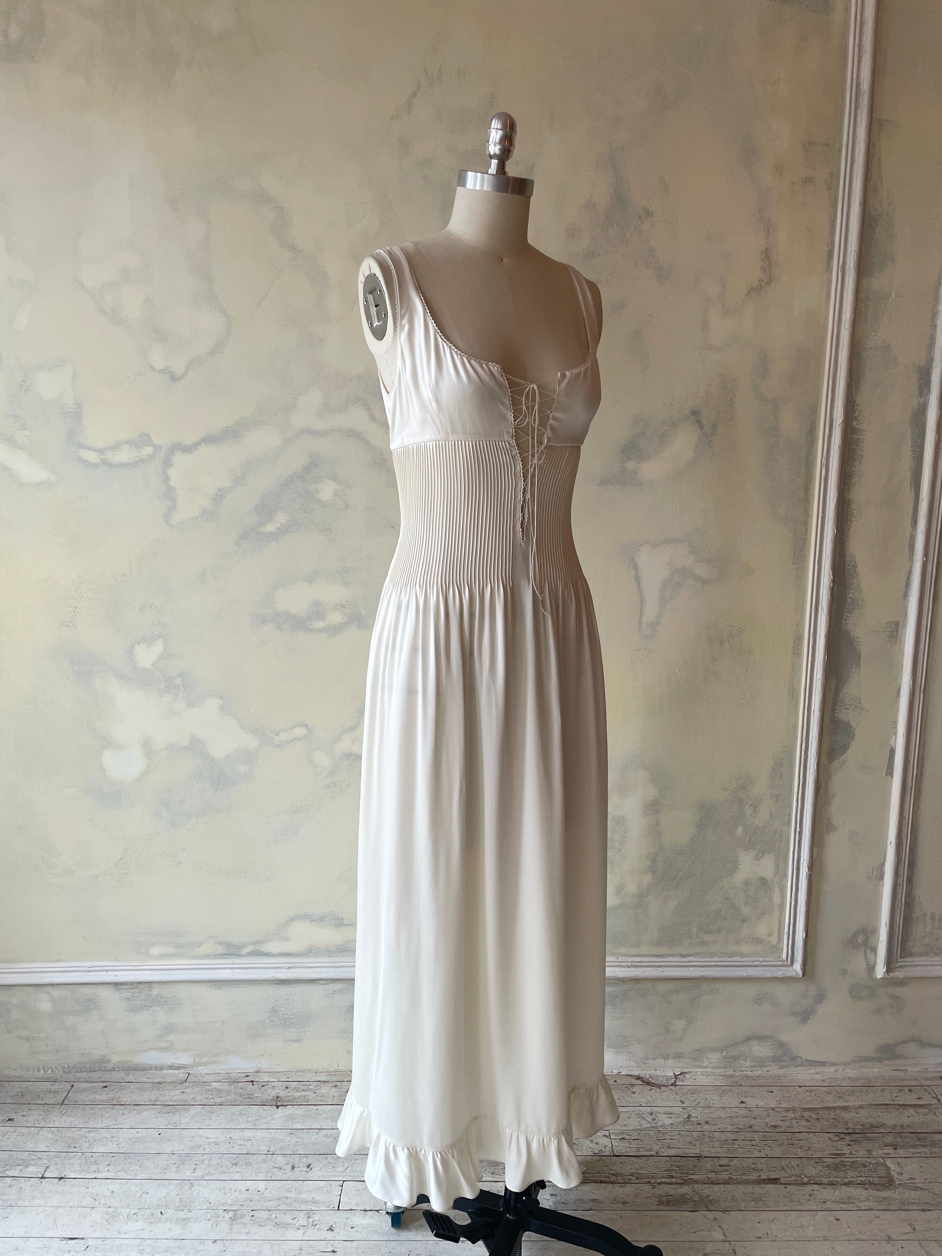 The Pintuck Silk Dress Sample