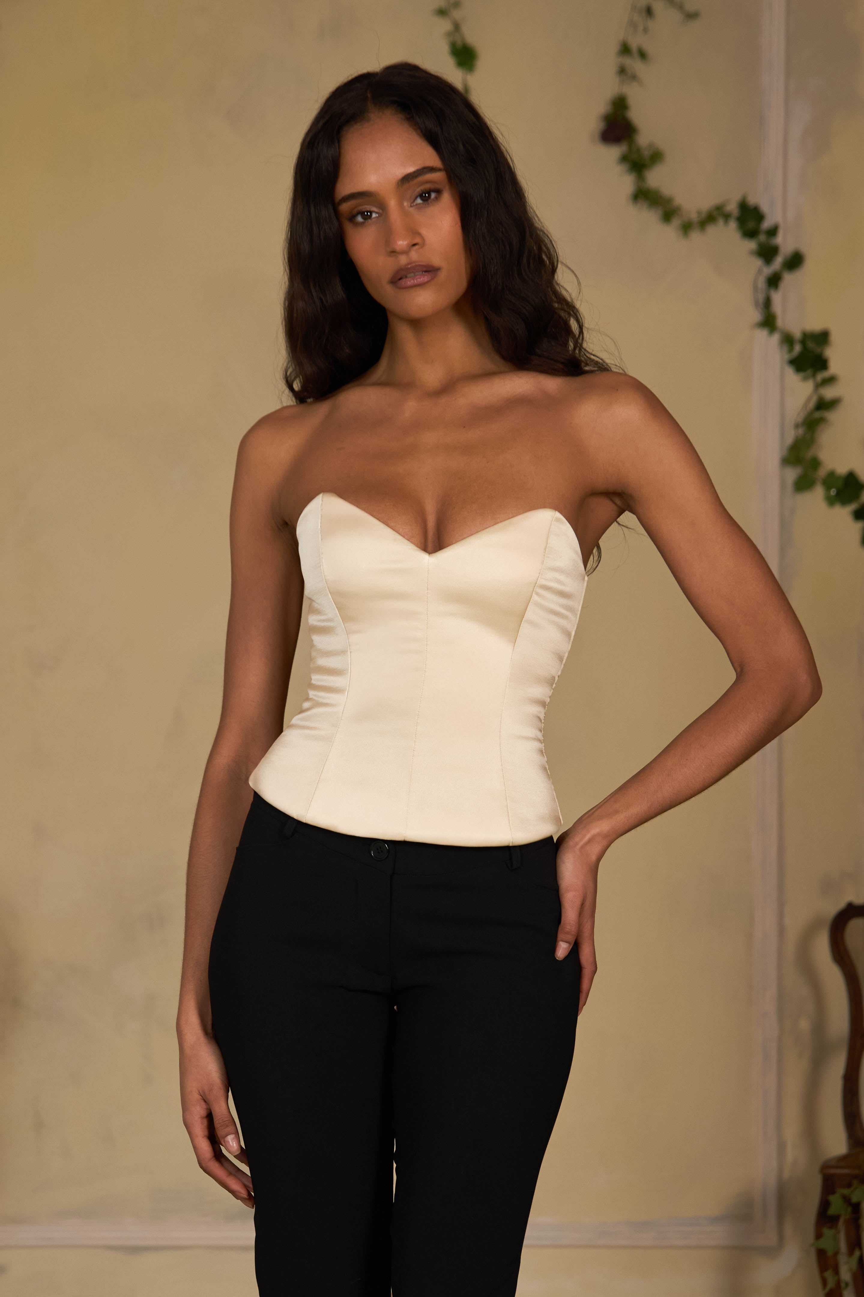 Ballet Russes Corset in Champagne