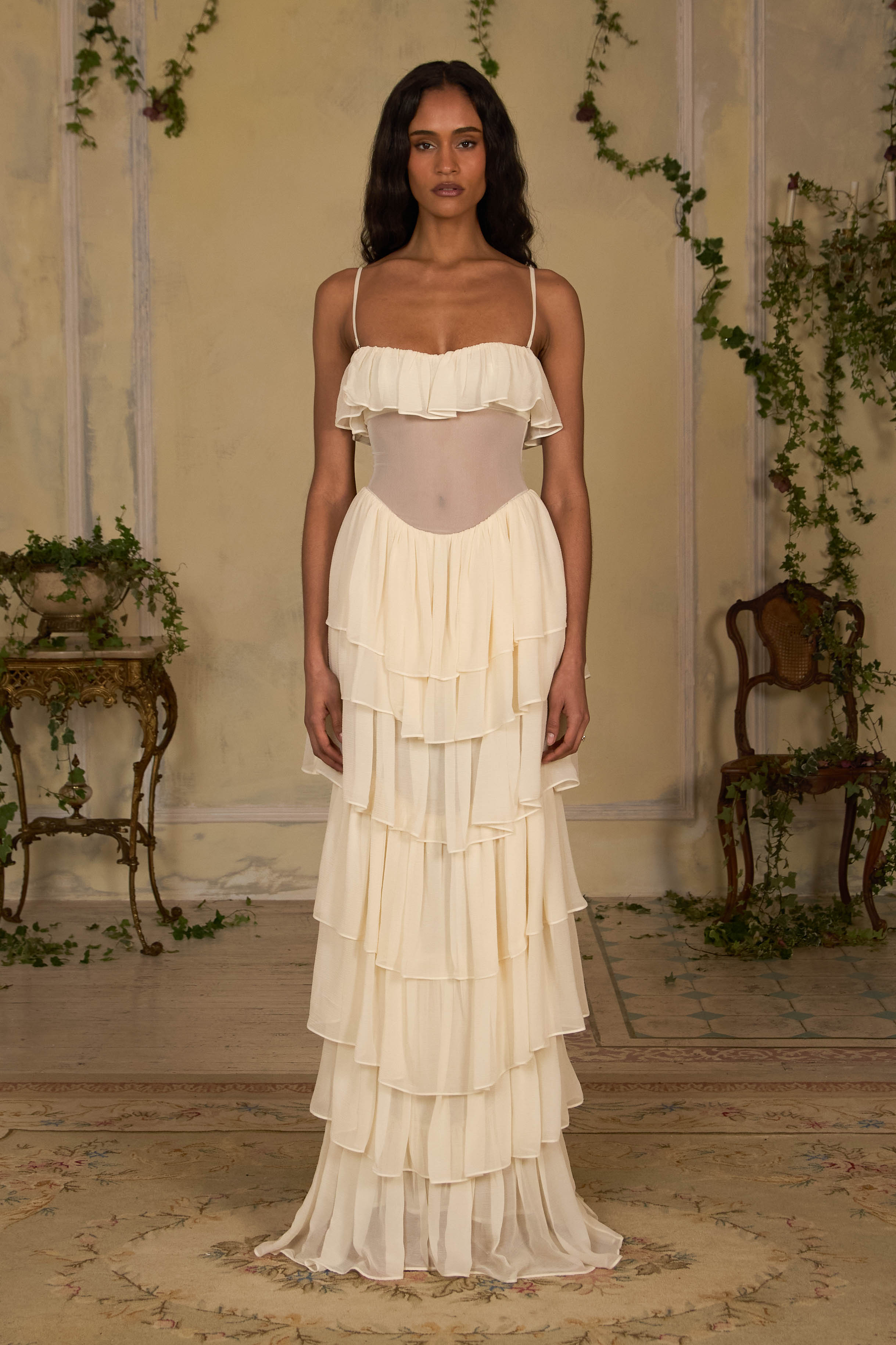 Ballet Russes Gown in Champagne Mirror Palais Ballet Russes Gown in Champagne Mirror Palais