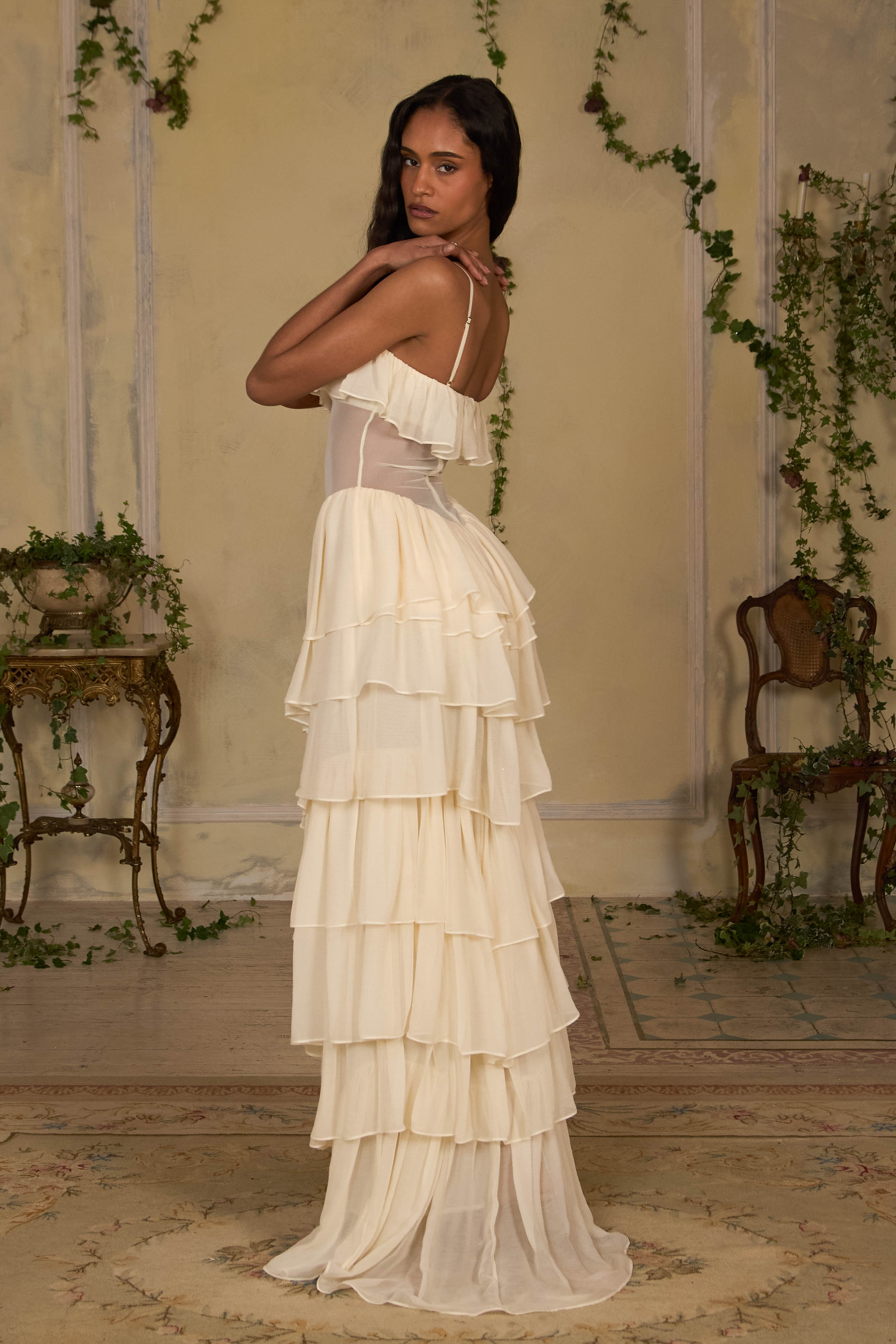 Ballet Russes Gown in Champagne Mirror Palais Ballet Russes Gown in Champagne Mirror Palais