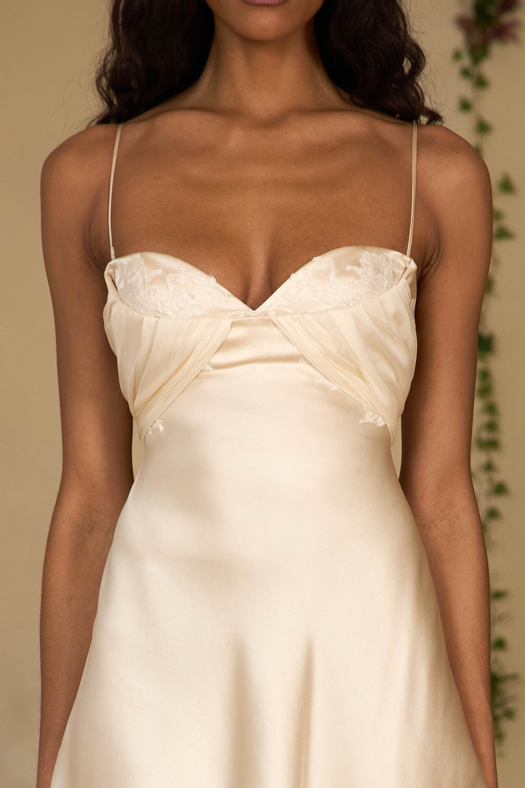 Belle de Jour Mini Dress in Antique Pearl