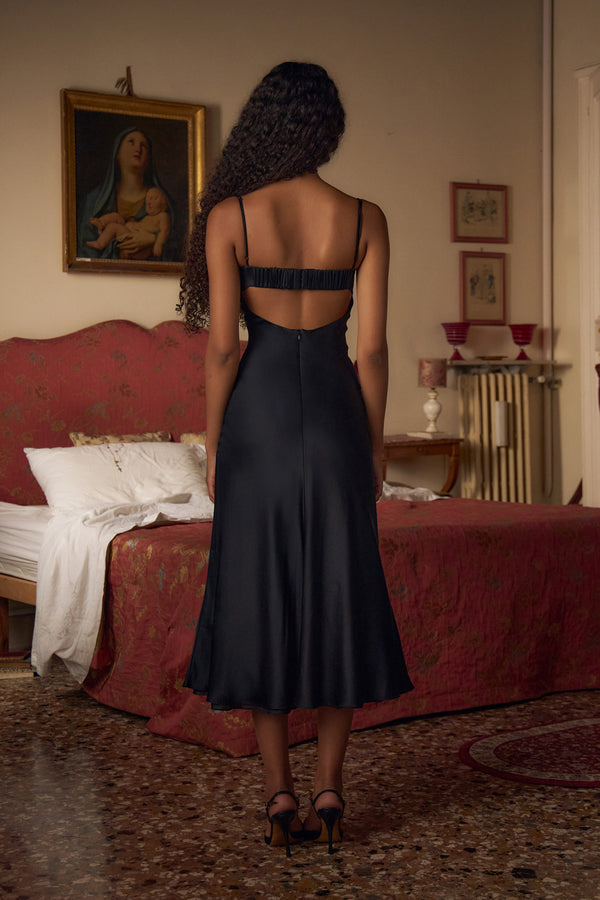 Ballet Dress Lined in Noir