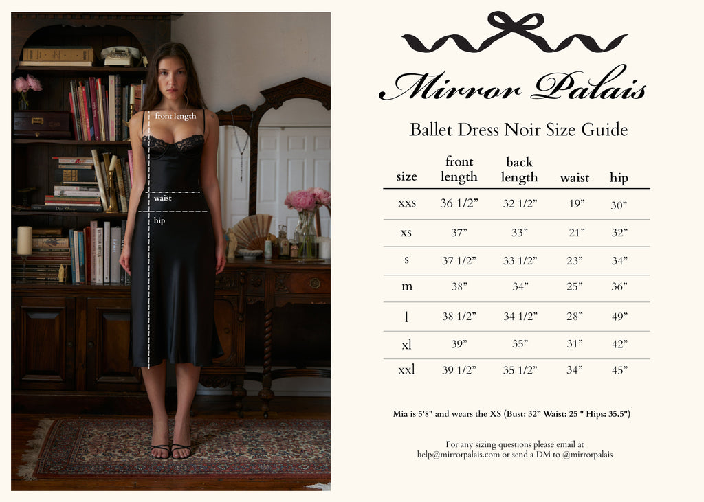 Ballet Dress Unlined in Noir