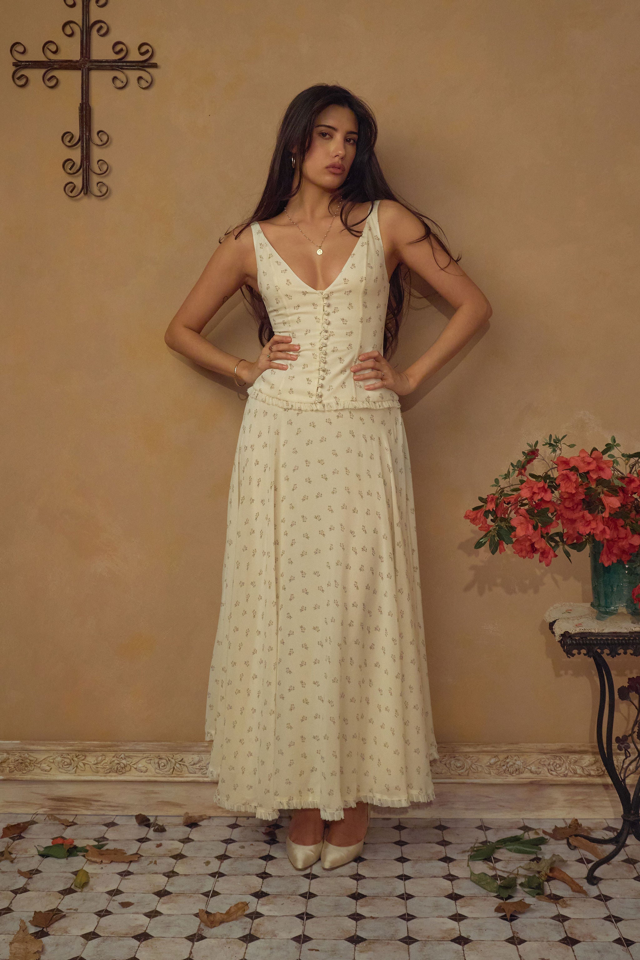 Buttercream Rose Top