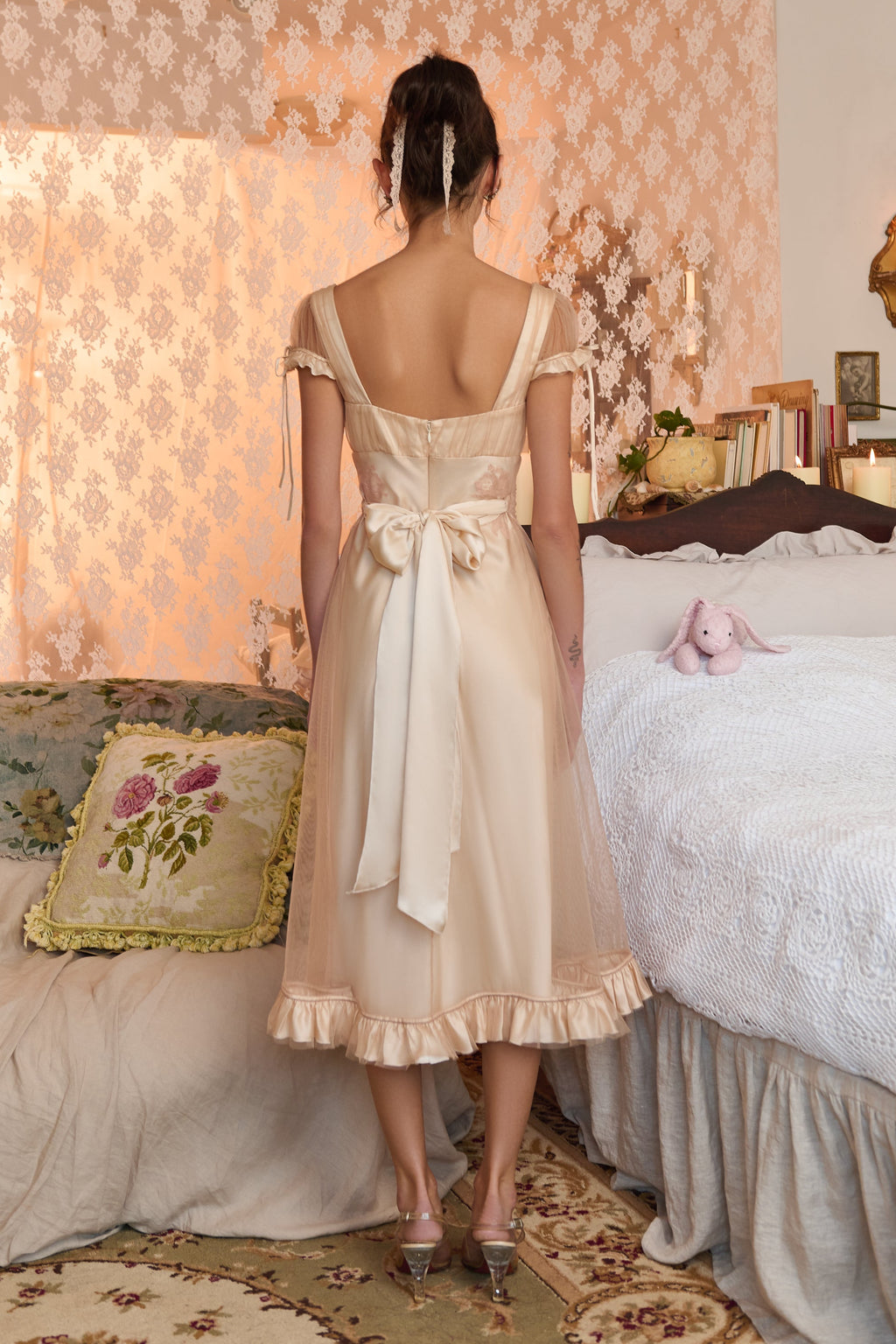 Candlelit Lady Dress in Crème M