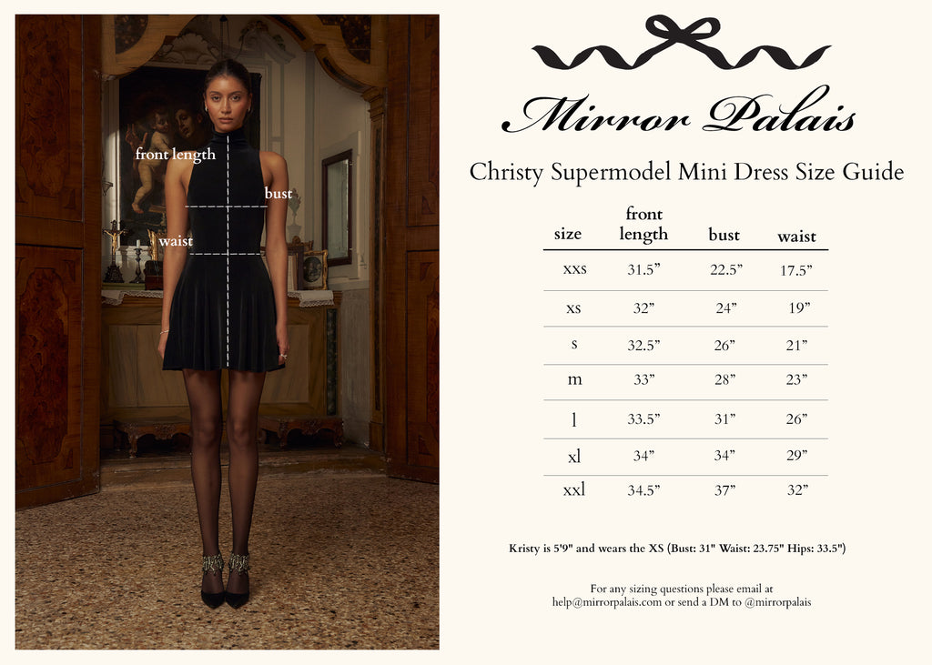 mirror palais black mini dress Mock Neck Supermodel Mini Dress in Noir