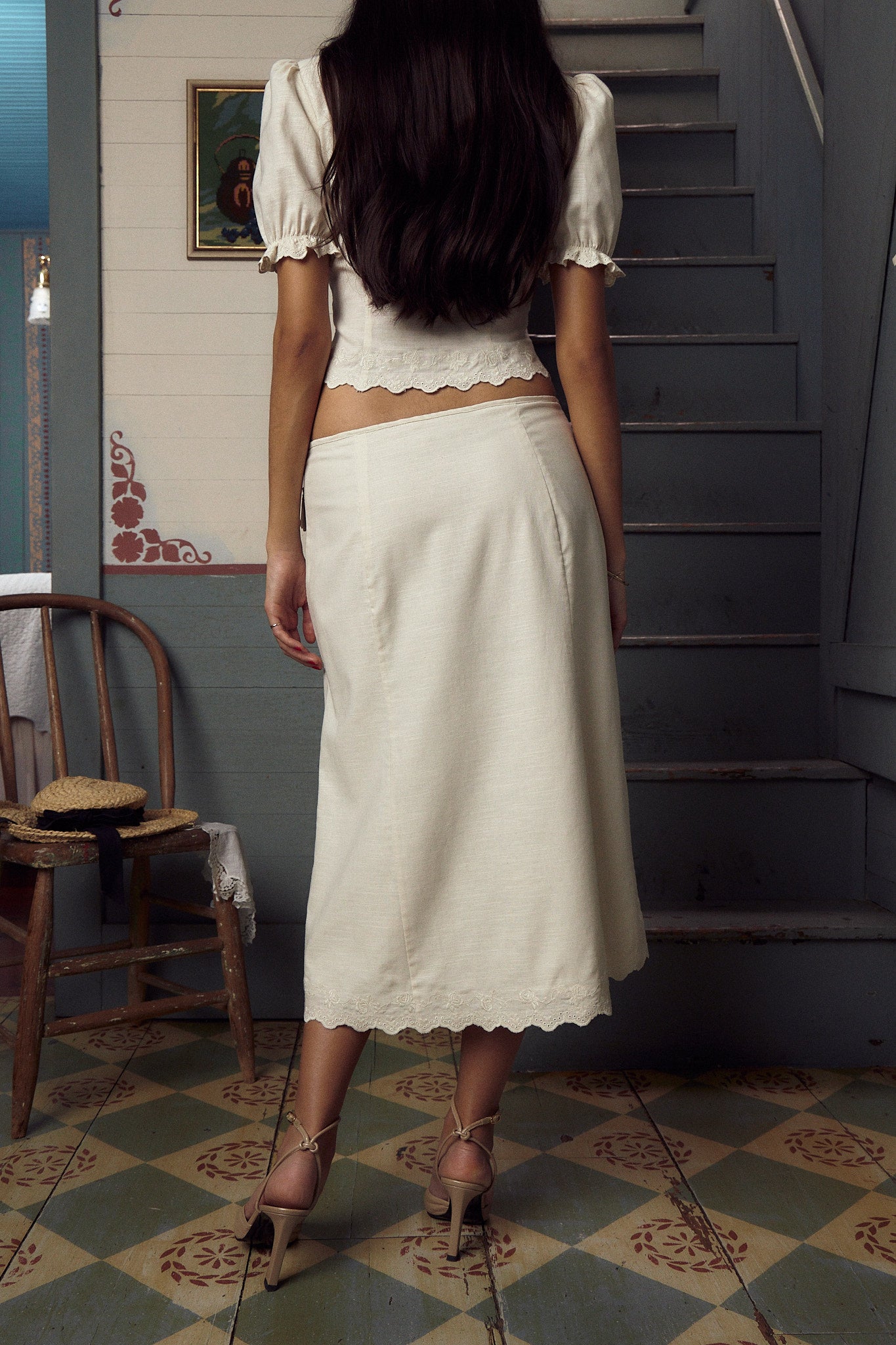 Dorothy Lady Length Skirt Leite (Pre Order)