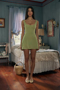 Lady Di A-Line Dress in Pistachio