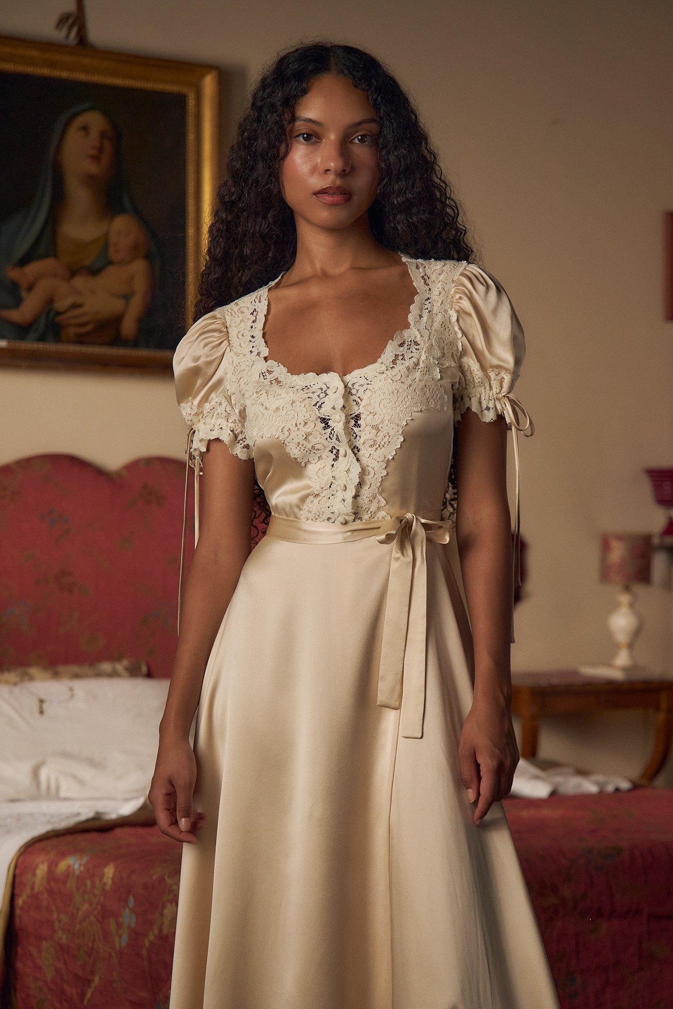 Unwrap Me Gown in Crème