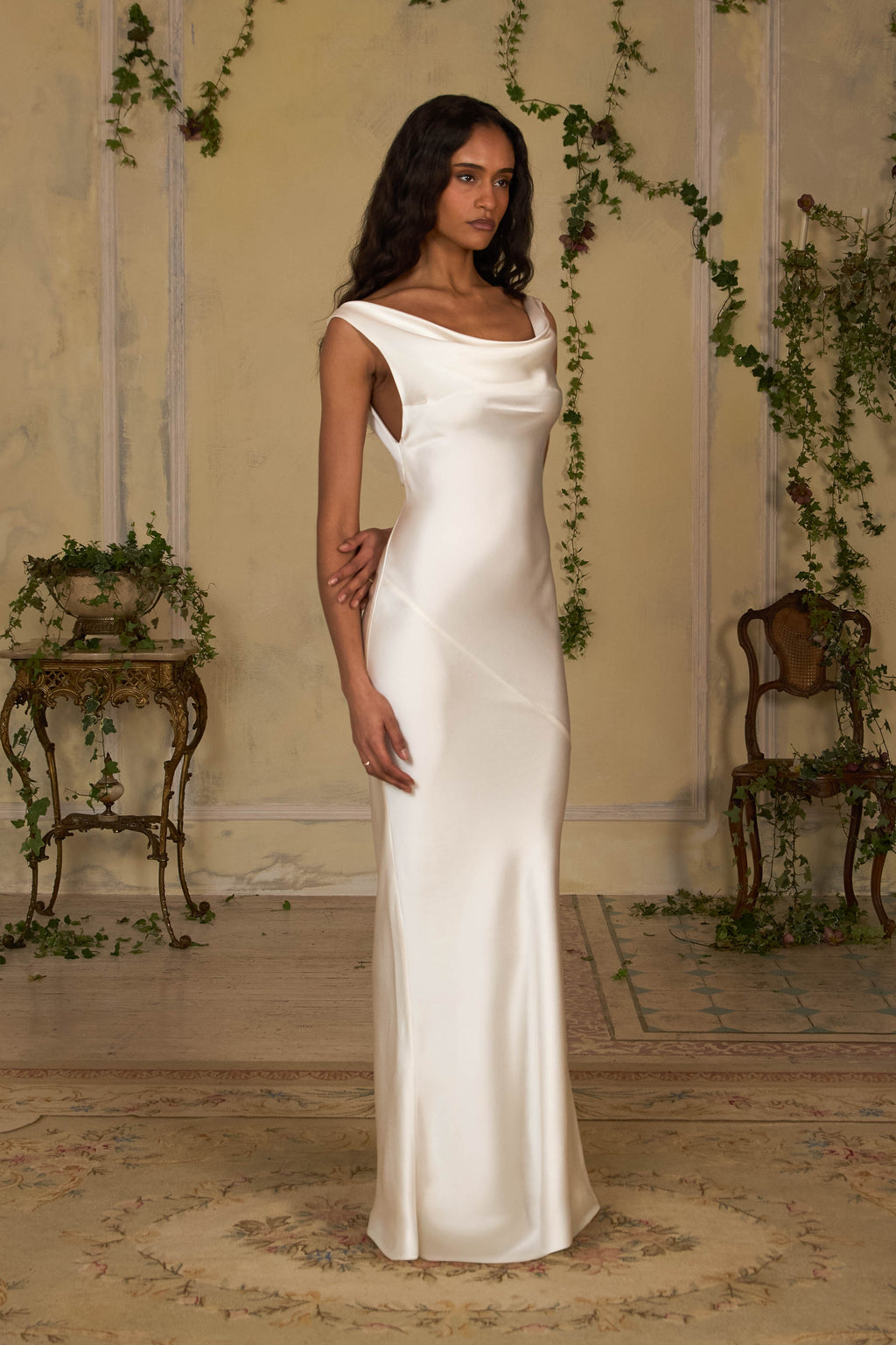 Selene Dress in Pearl